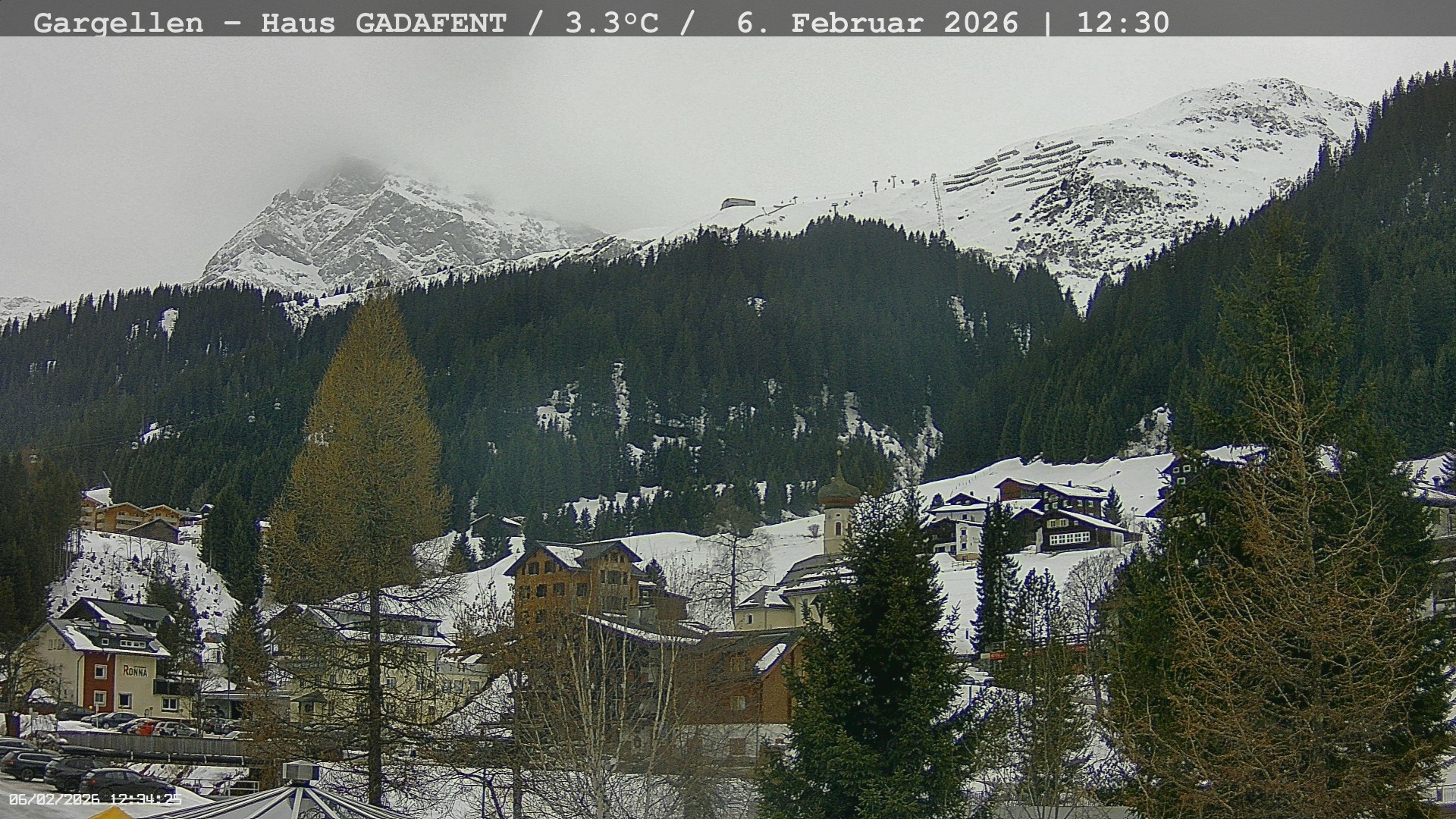 Archiv Foto Webcam Gargellen - Schafberg