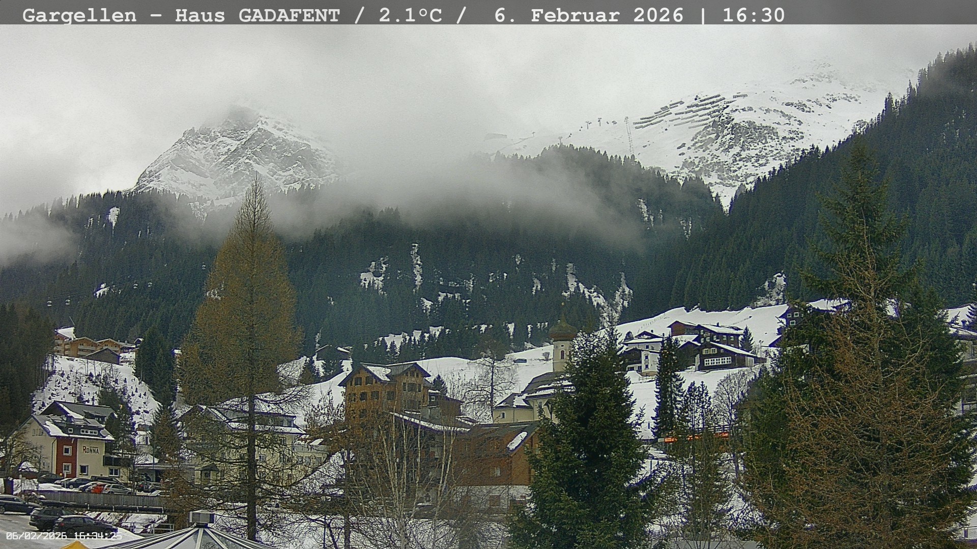 Archiv Foto Webcam Gargellen - Schafberg