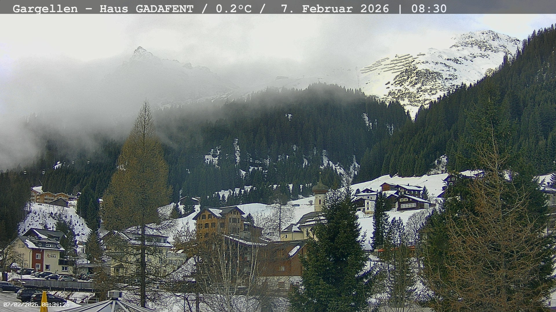 Archiv Foto Webcam Gargellen - Schafberg