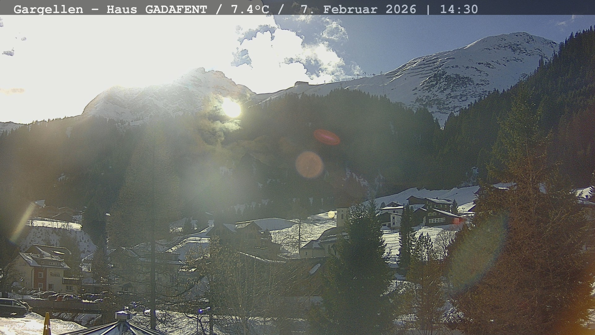 Archiv Foto Webcam Gargellen - Schafberg