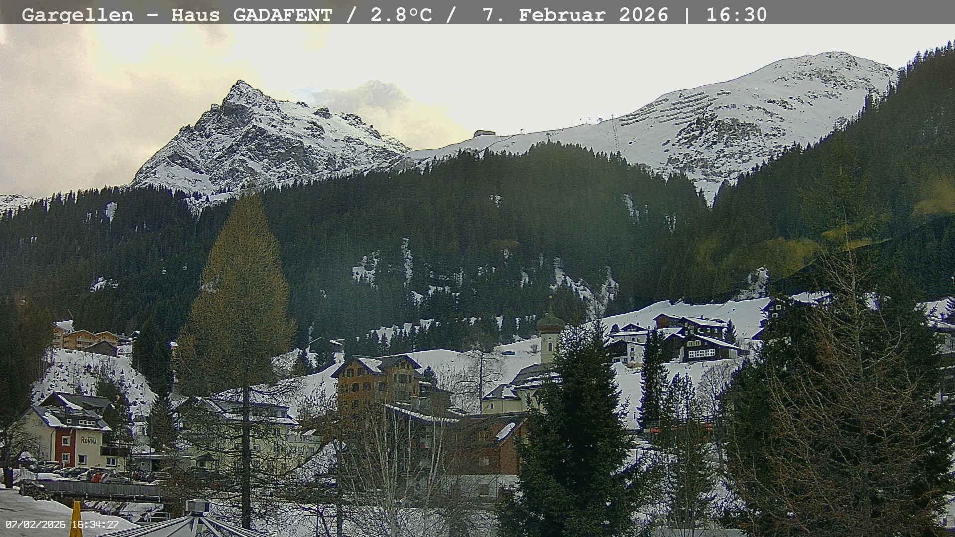 Archiv Foto Webcam Gargellen - Schafberg