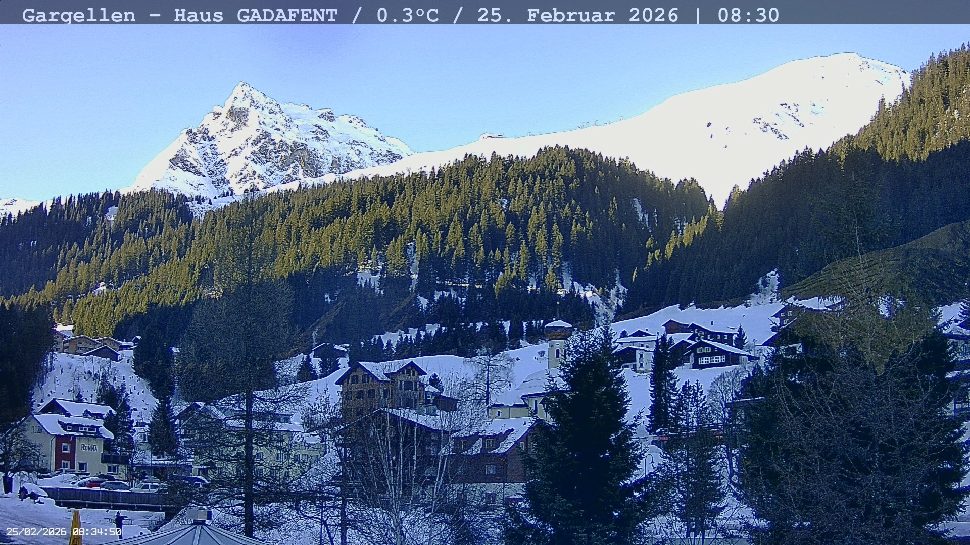 Archiv Foto Webcam Gargellen - Schafberg