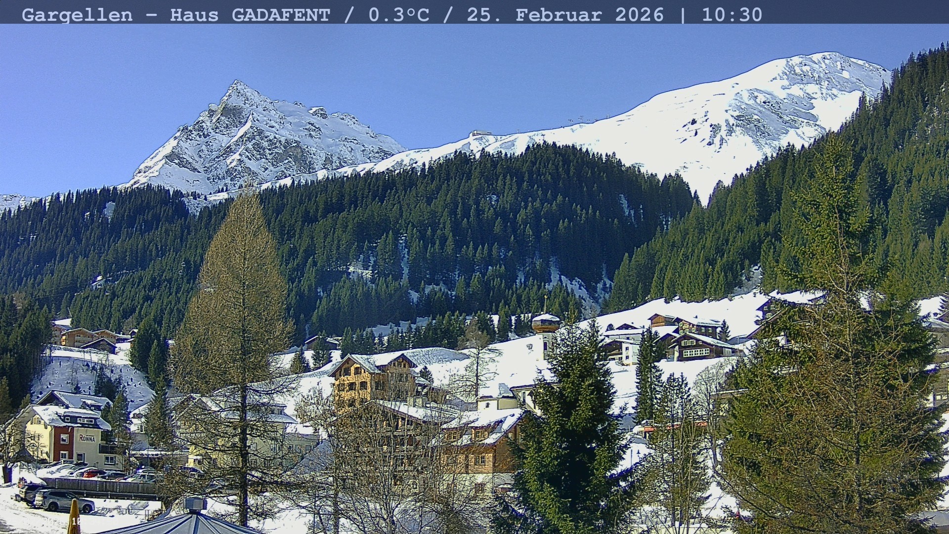 Archiv Foto Webcam Gargellen - Schafberg