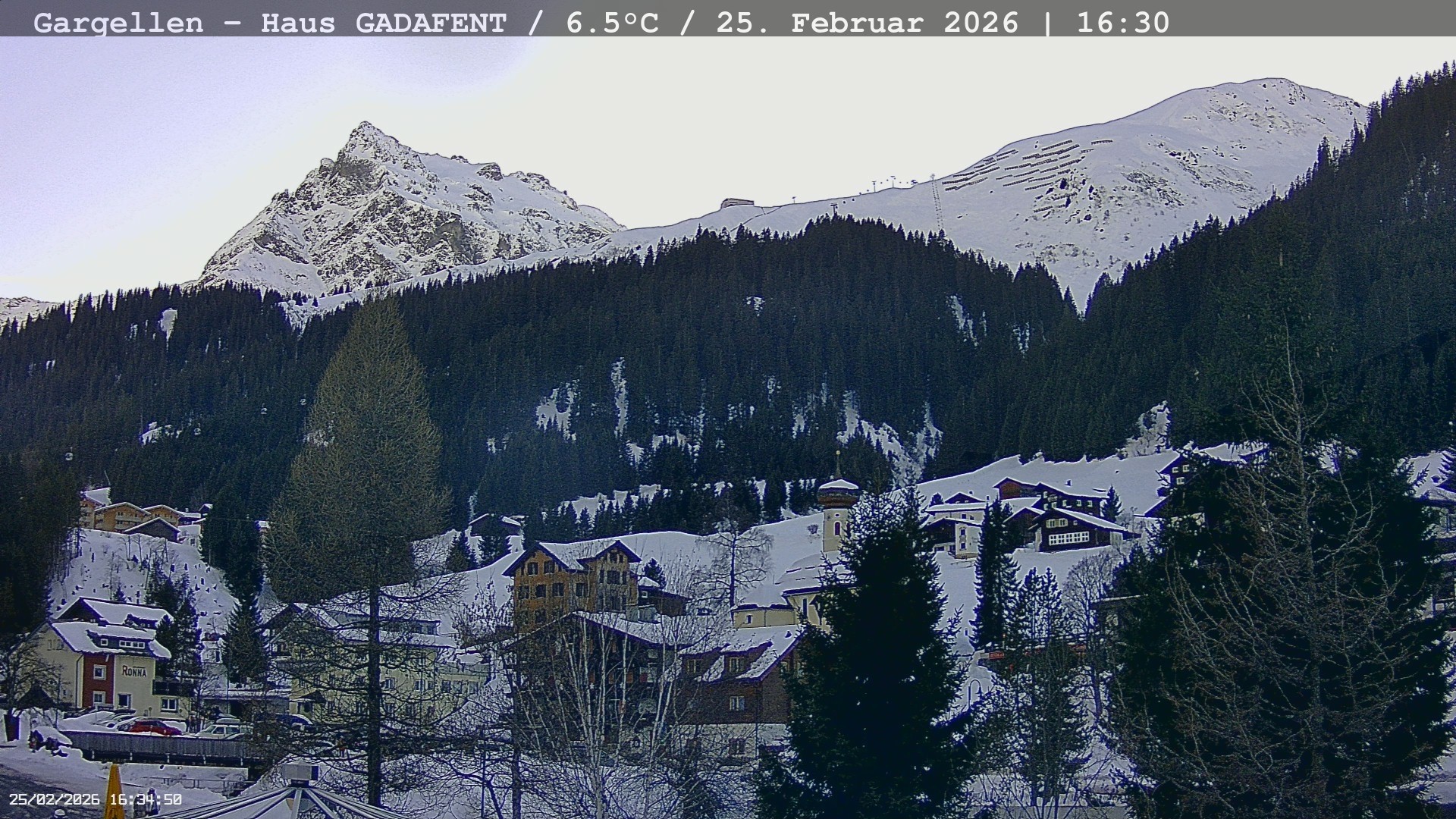 Archiv Foto Webcam Gargellen - Schafberg