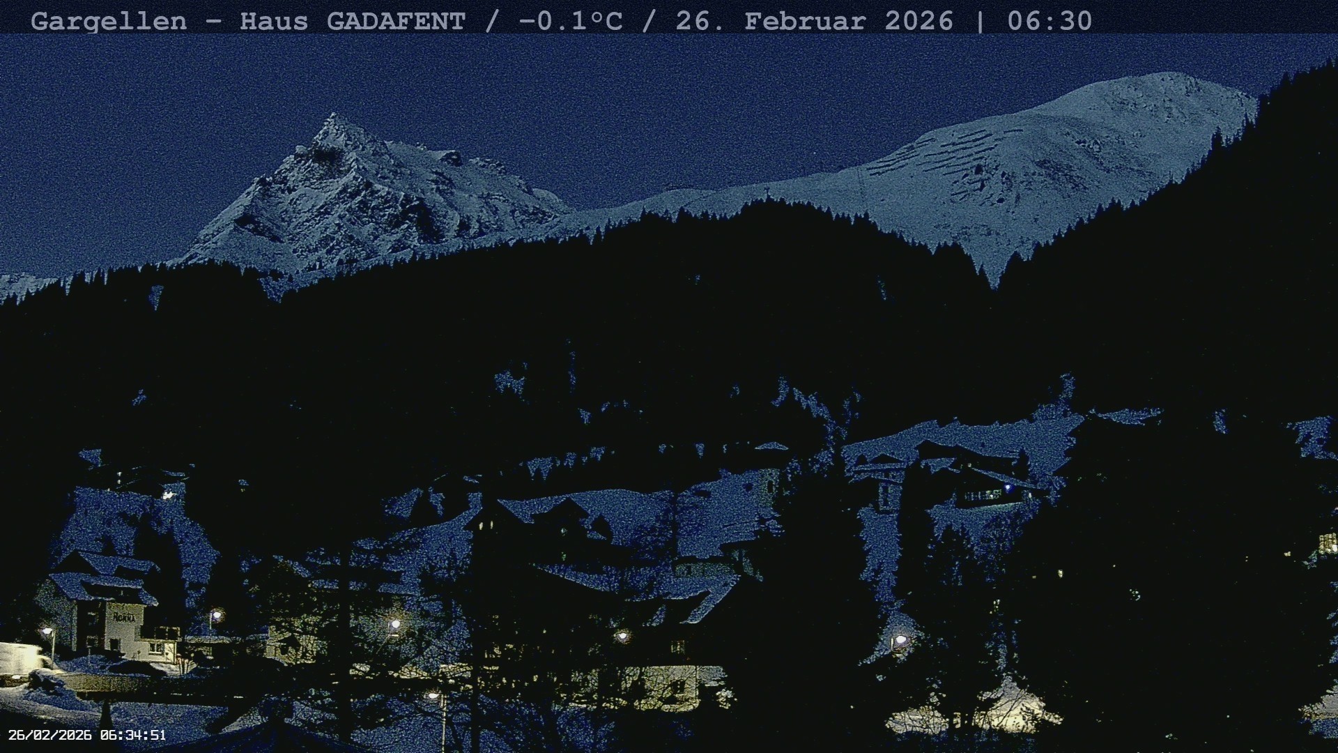 Archived image Webcam Schafberg Gargellen