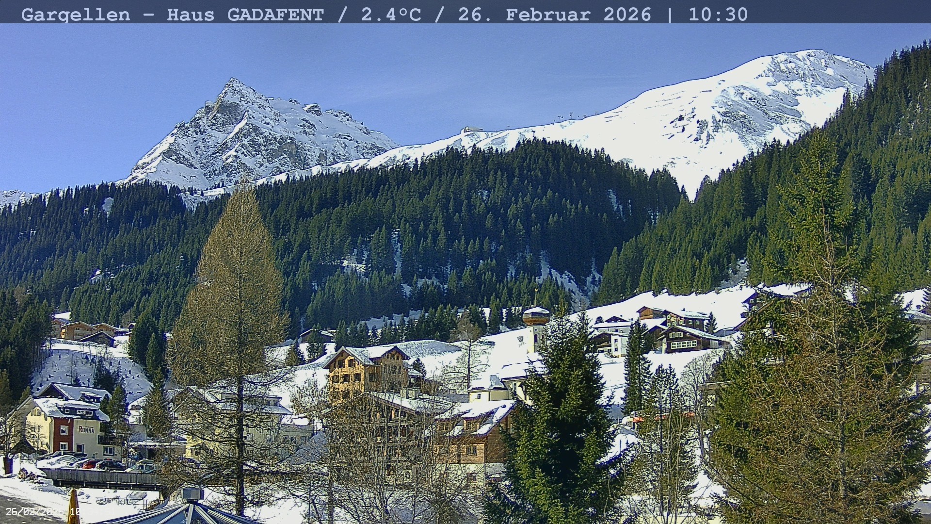 Archived image Webcam Schafberg Gargellen