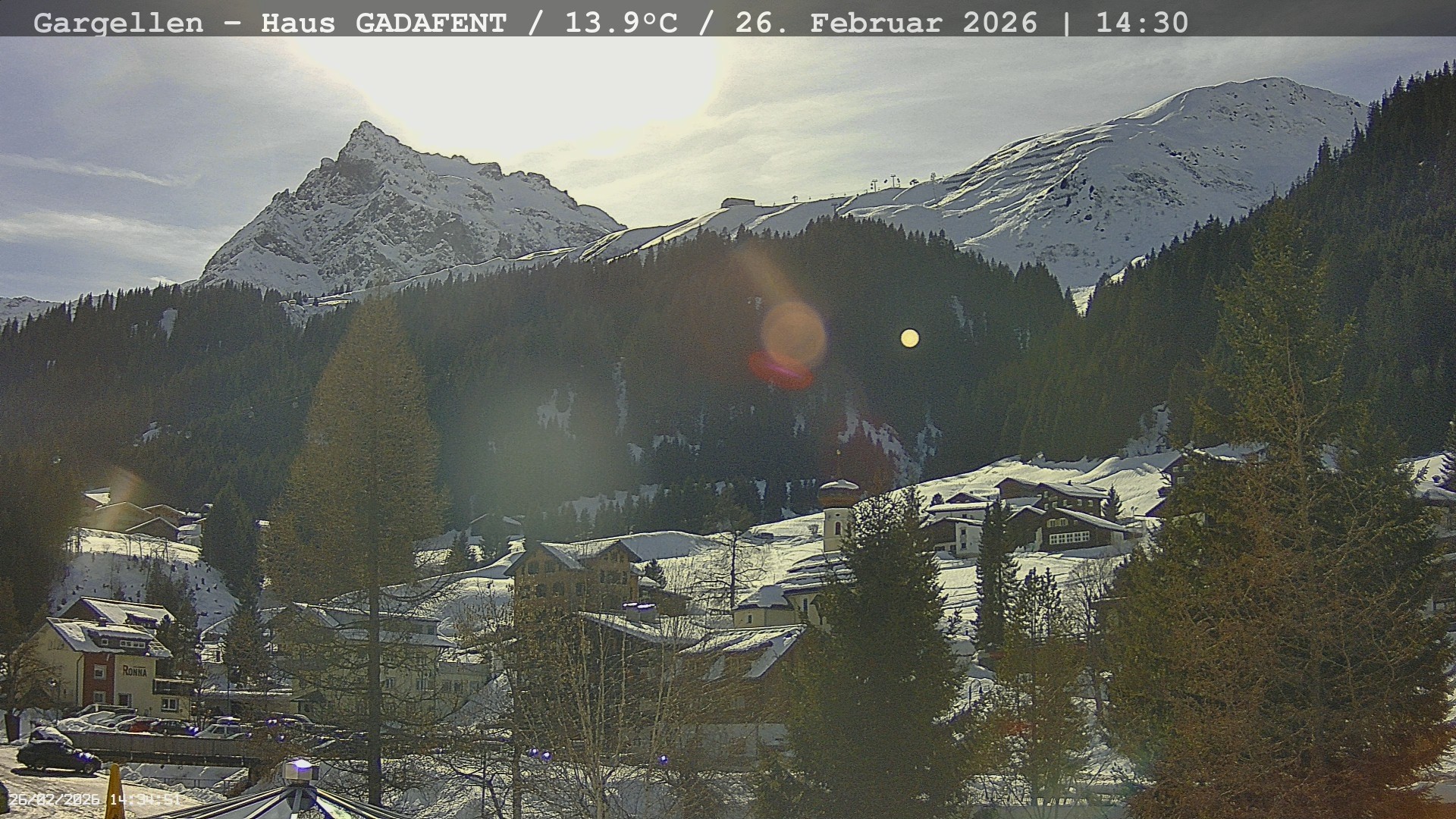 Archived image Webcam Schafberg Gargellen