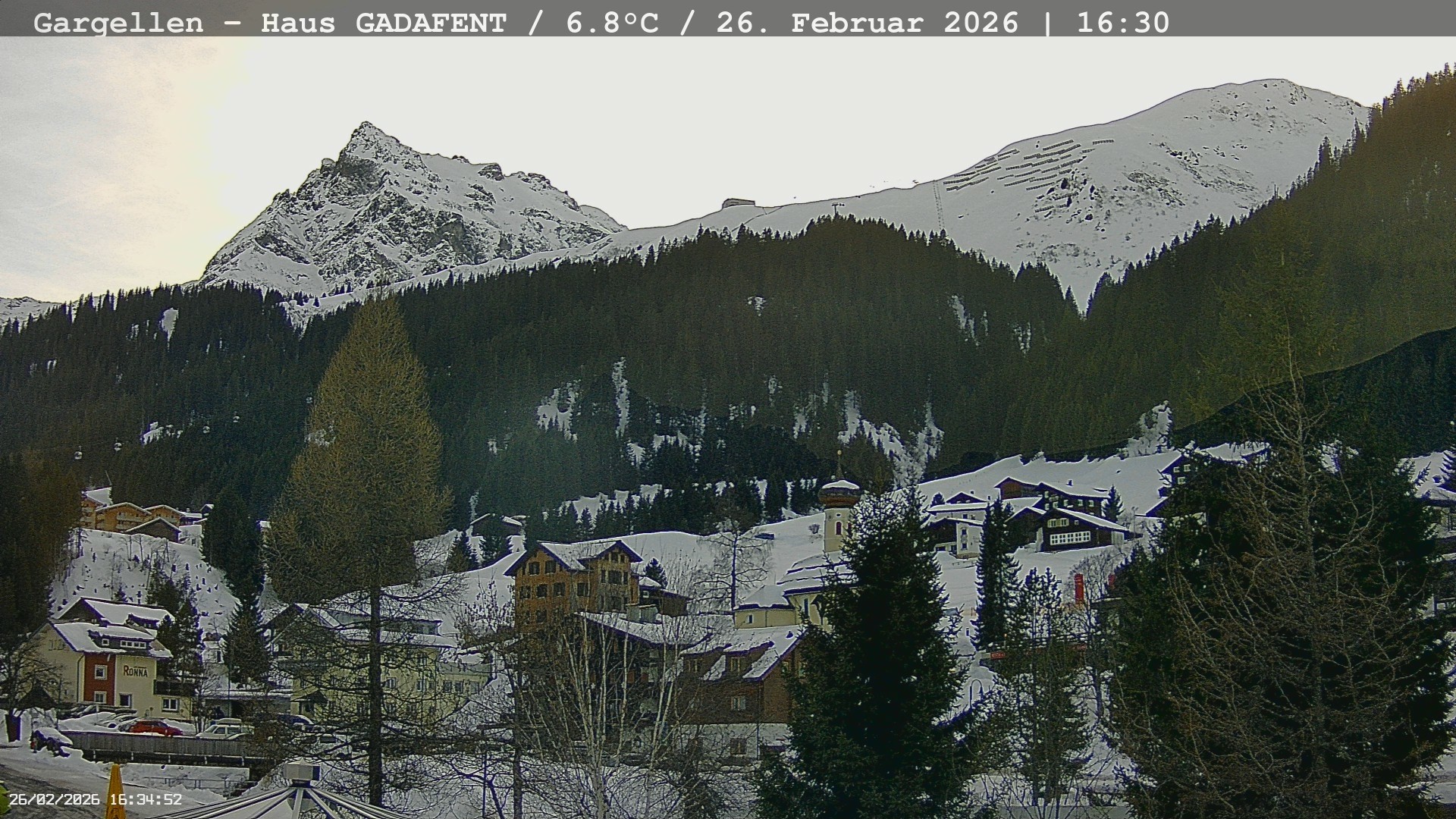 Archived image Webcam Schafberg Gargellen