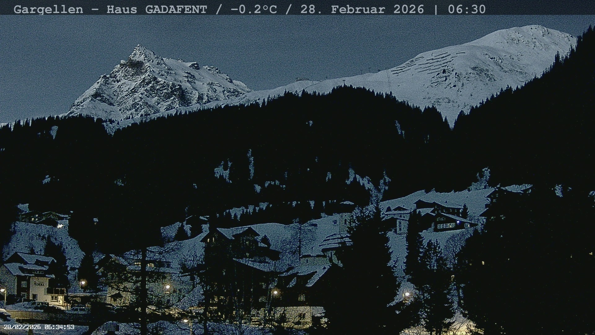 Archiv Foto Webcam Gargellen - Schafberg