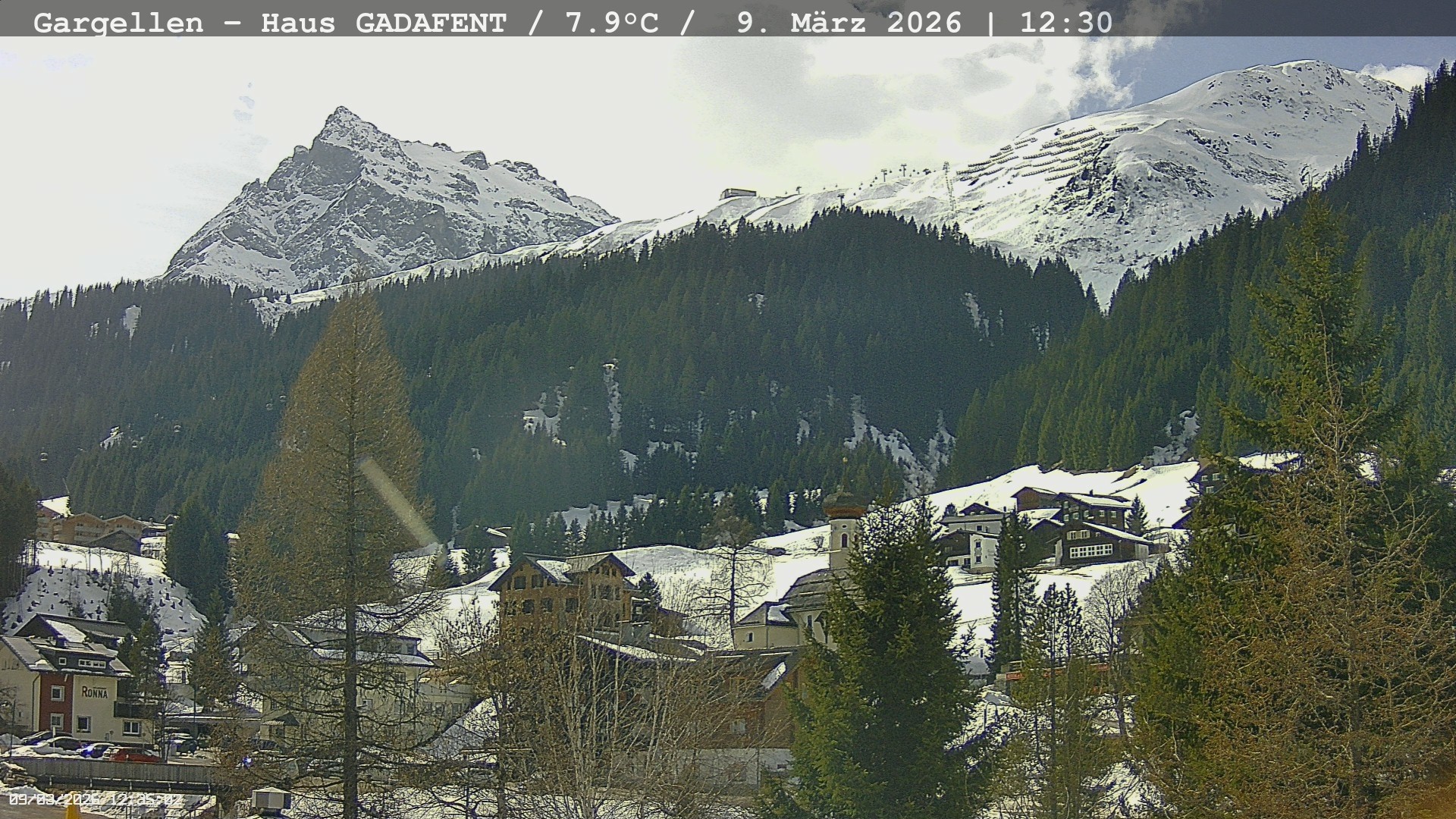 Archiv Foto Webcam Gargellen - Schafberg