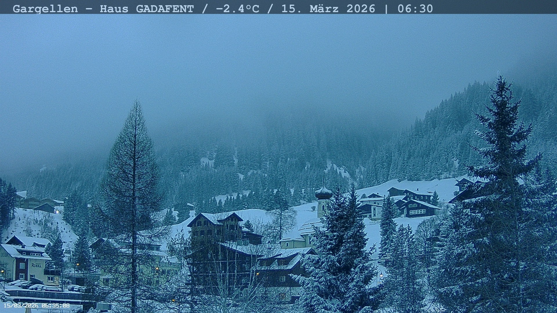 Archiv Foto Webcam Gargellen - Schafberg