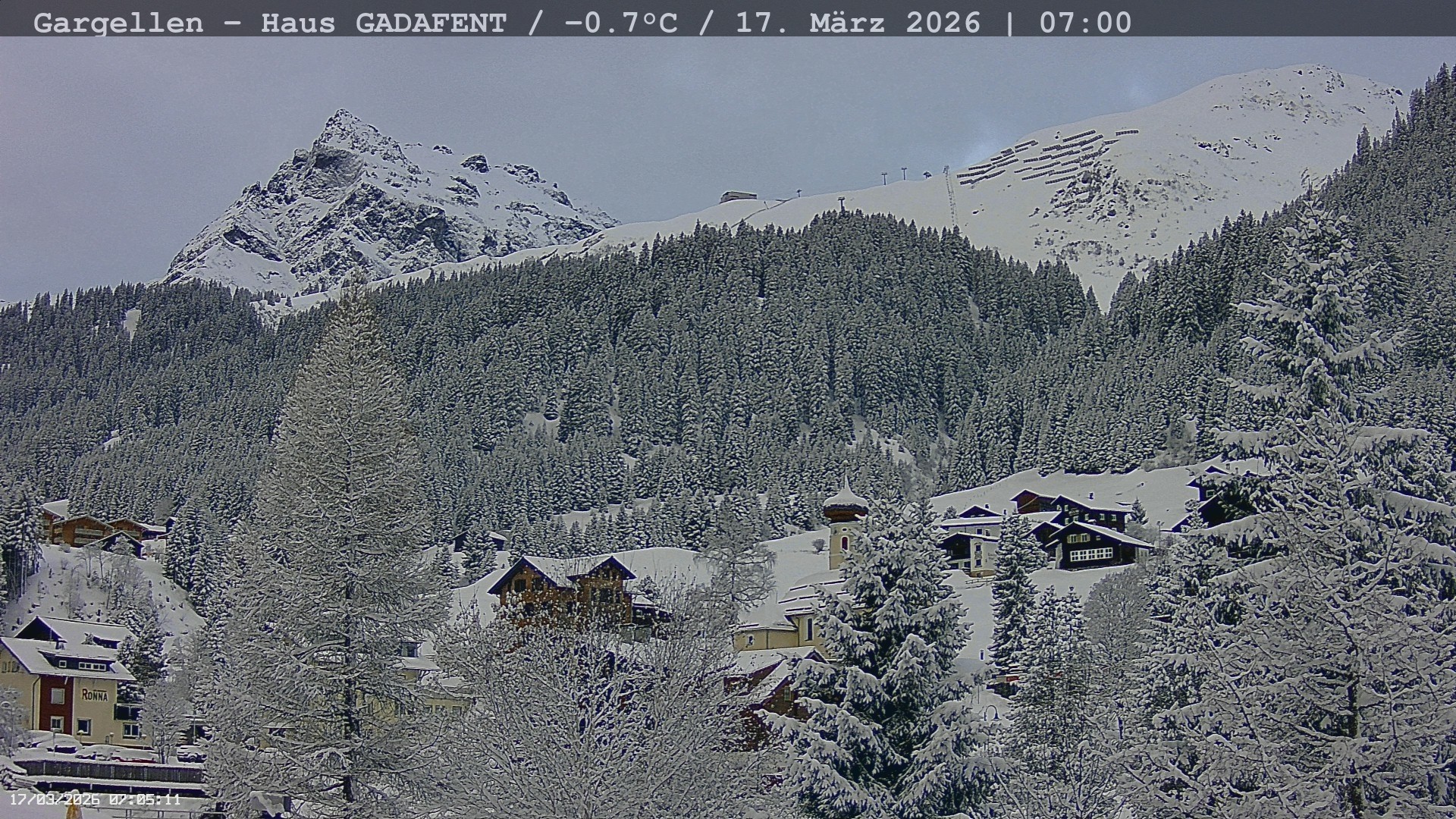 Archiv Foto Webcam Gargellen - Schafberg