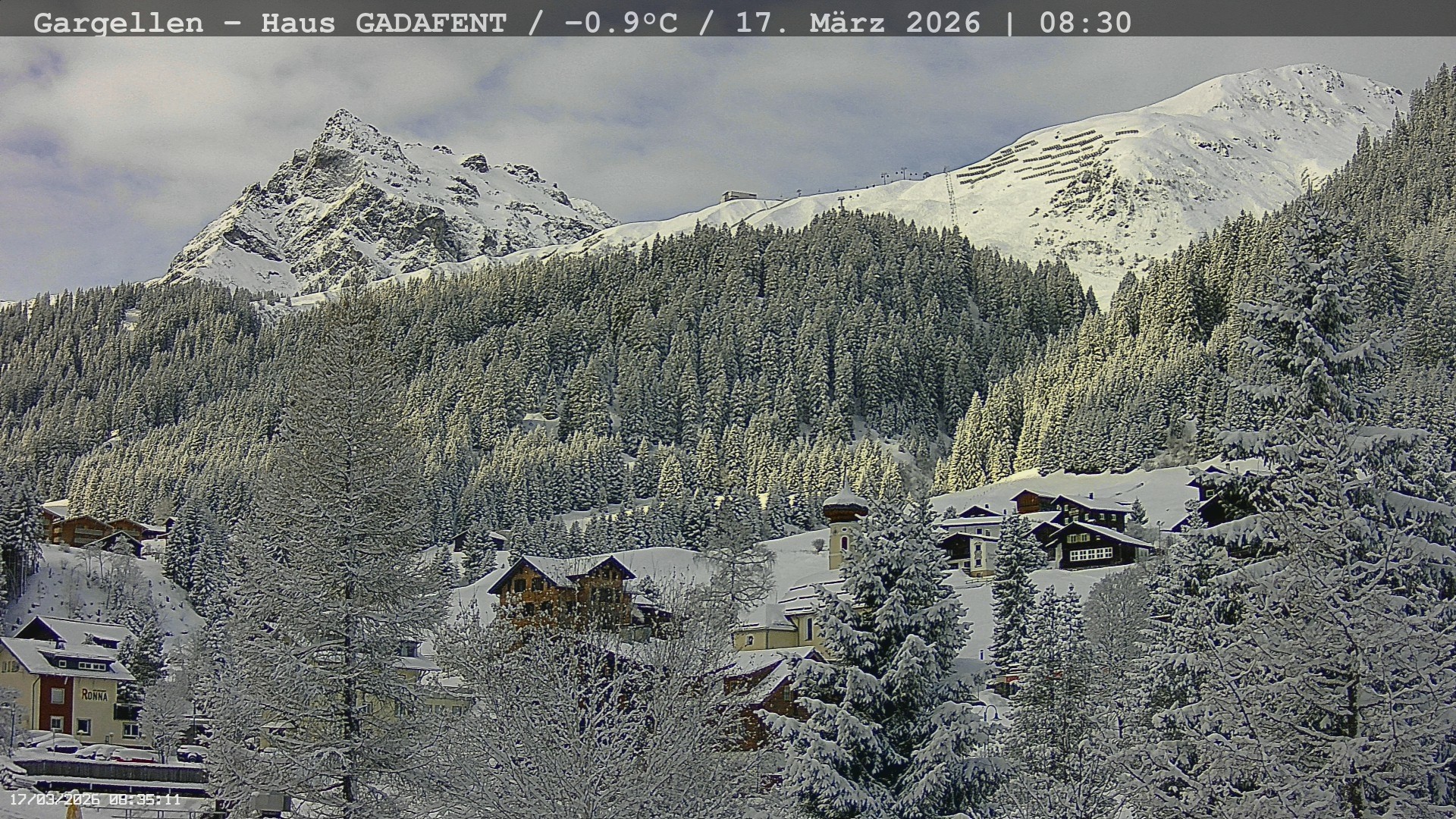 Archiv Foto Webcam Gargellen - Schafberg