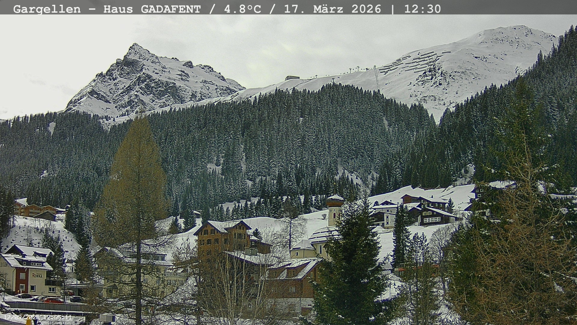 Archiv Foto Webcam Gargellen - Schafberg