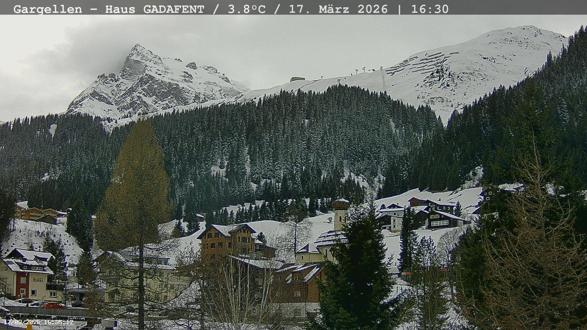 Archiv Foto Webcam Gargellen - Schafberg