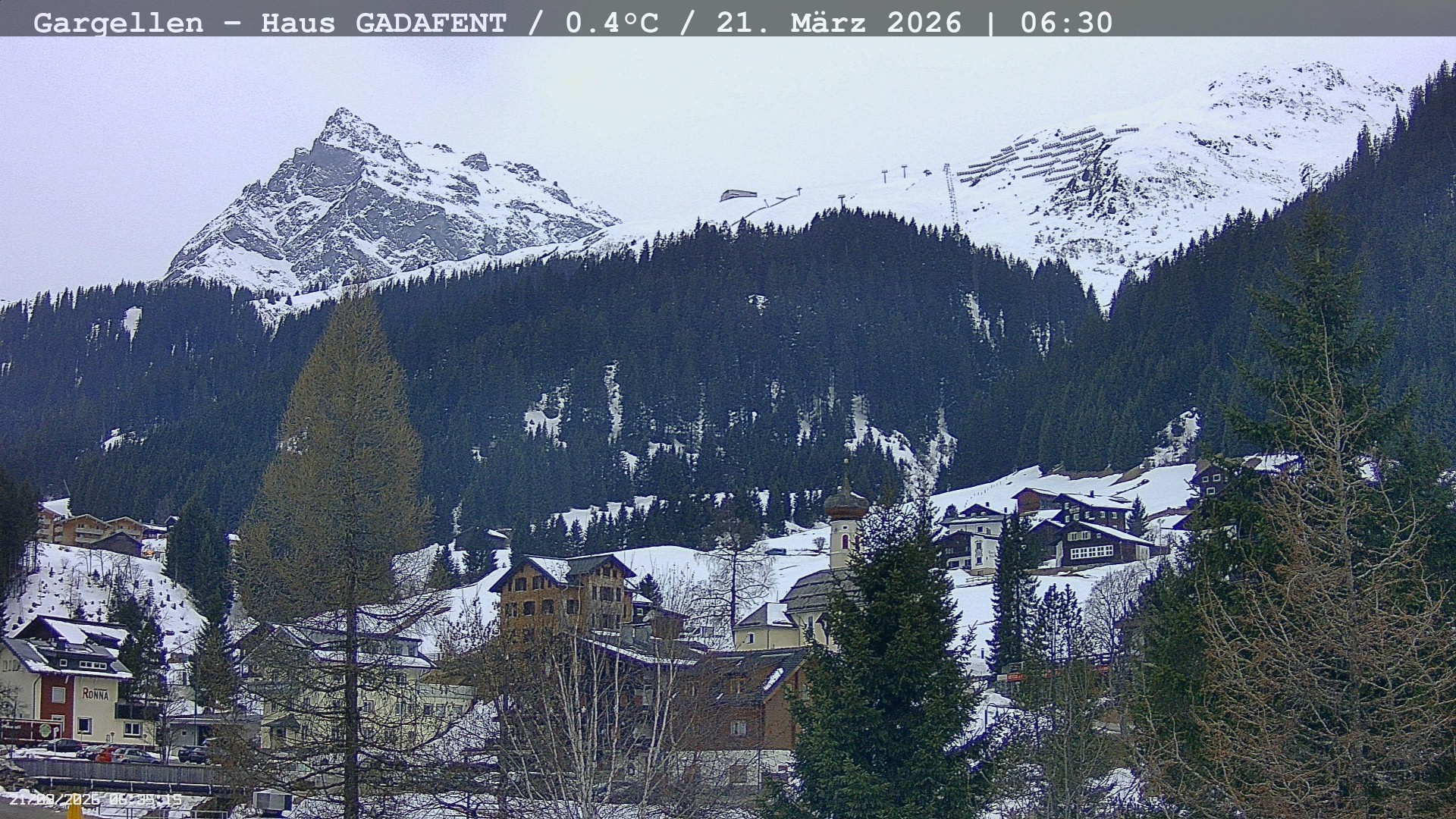 Archived image Webcam Schafberg Gargellen