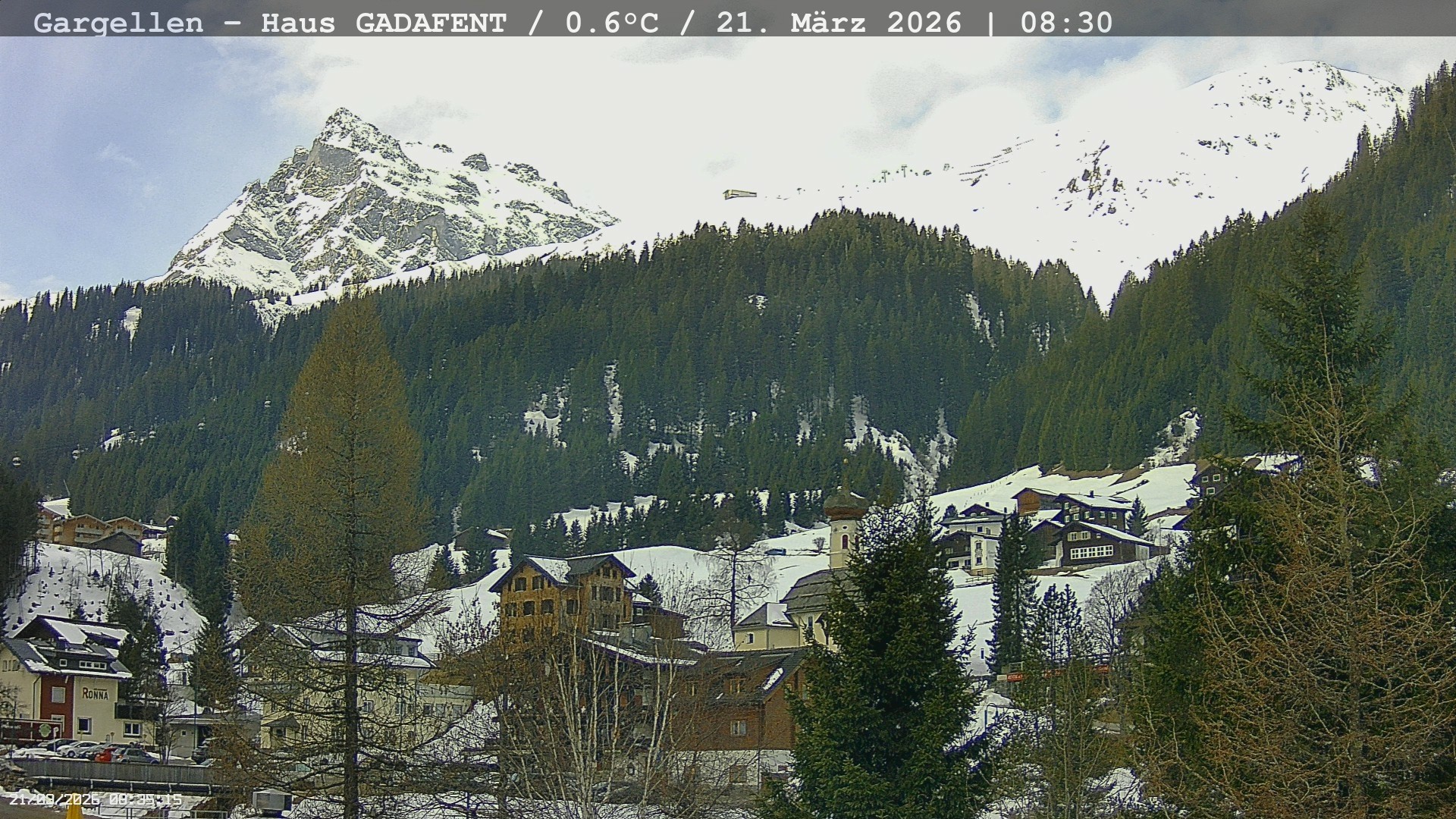 Archived image Webcam Schafberg Gargellen