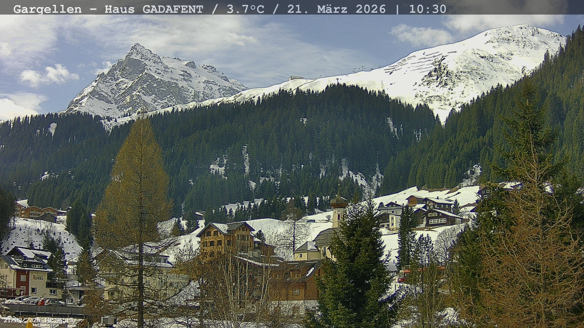 Archived image Webcam Schafberg Gargellen