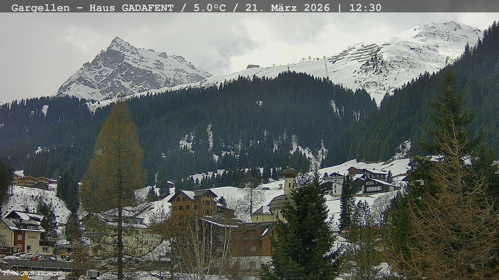 Archived image Webcam Schafberg Gargellen