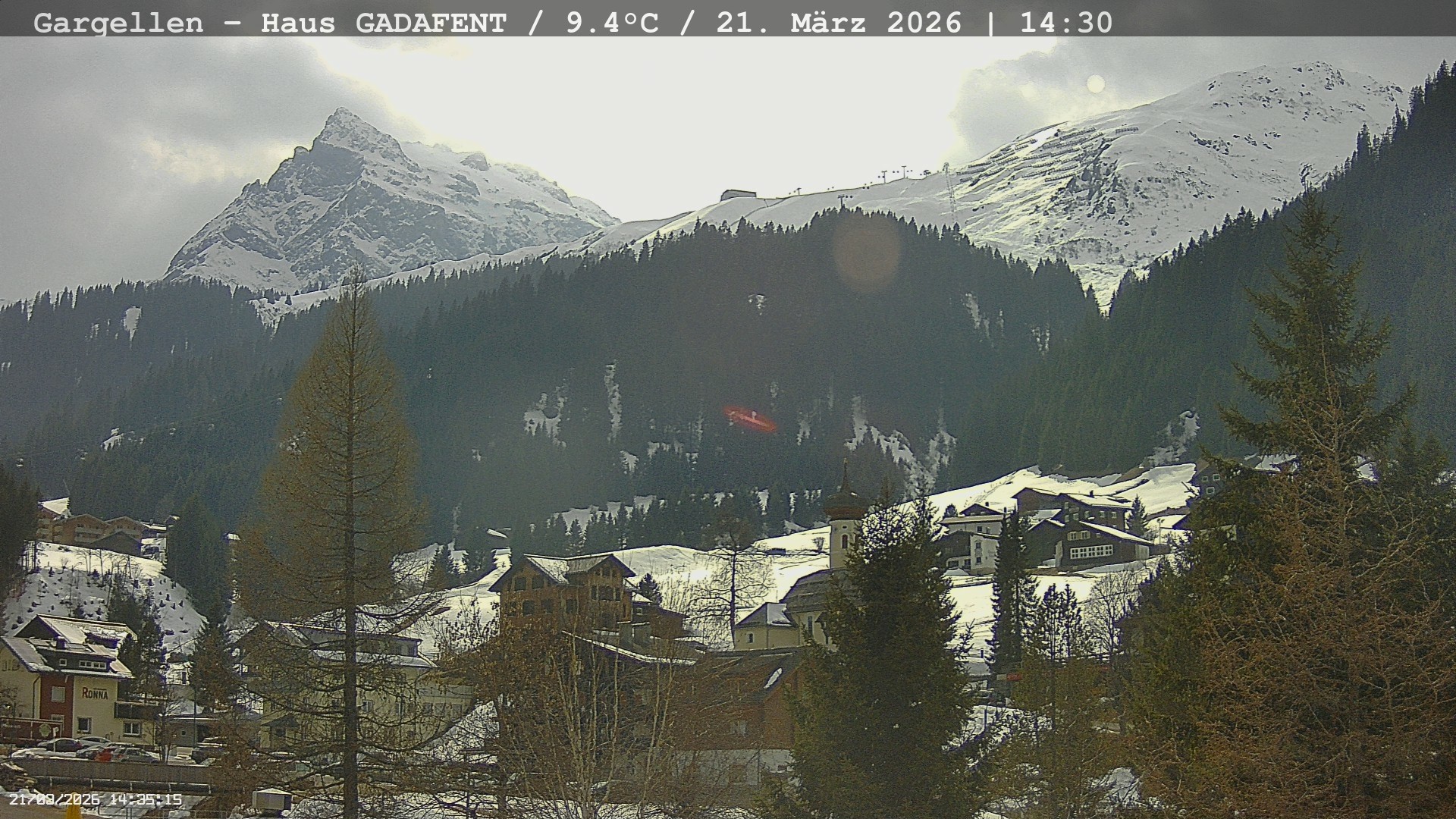 Archived image Webcam Schafberg Gargellen