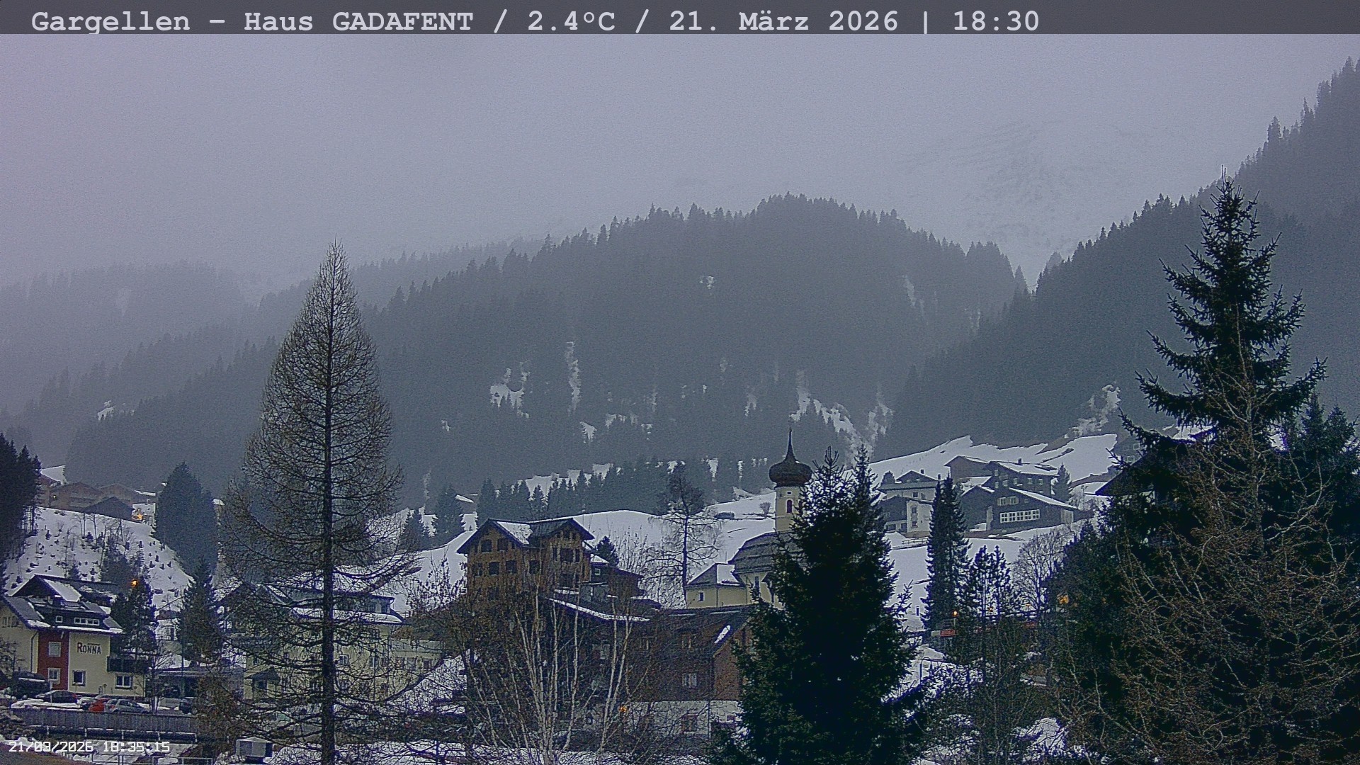 Archived image Webcam Schafberg Gargellen