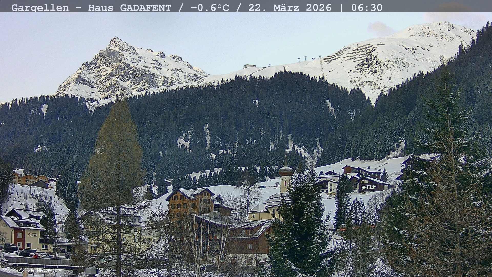 Archiv Foto Webcam Gargellen - Schafberg