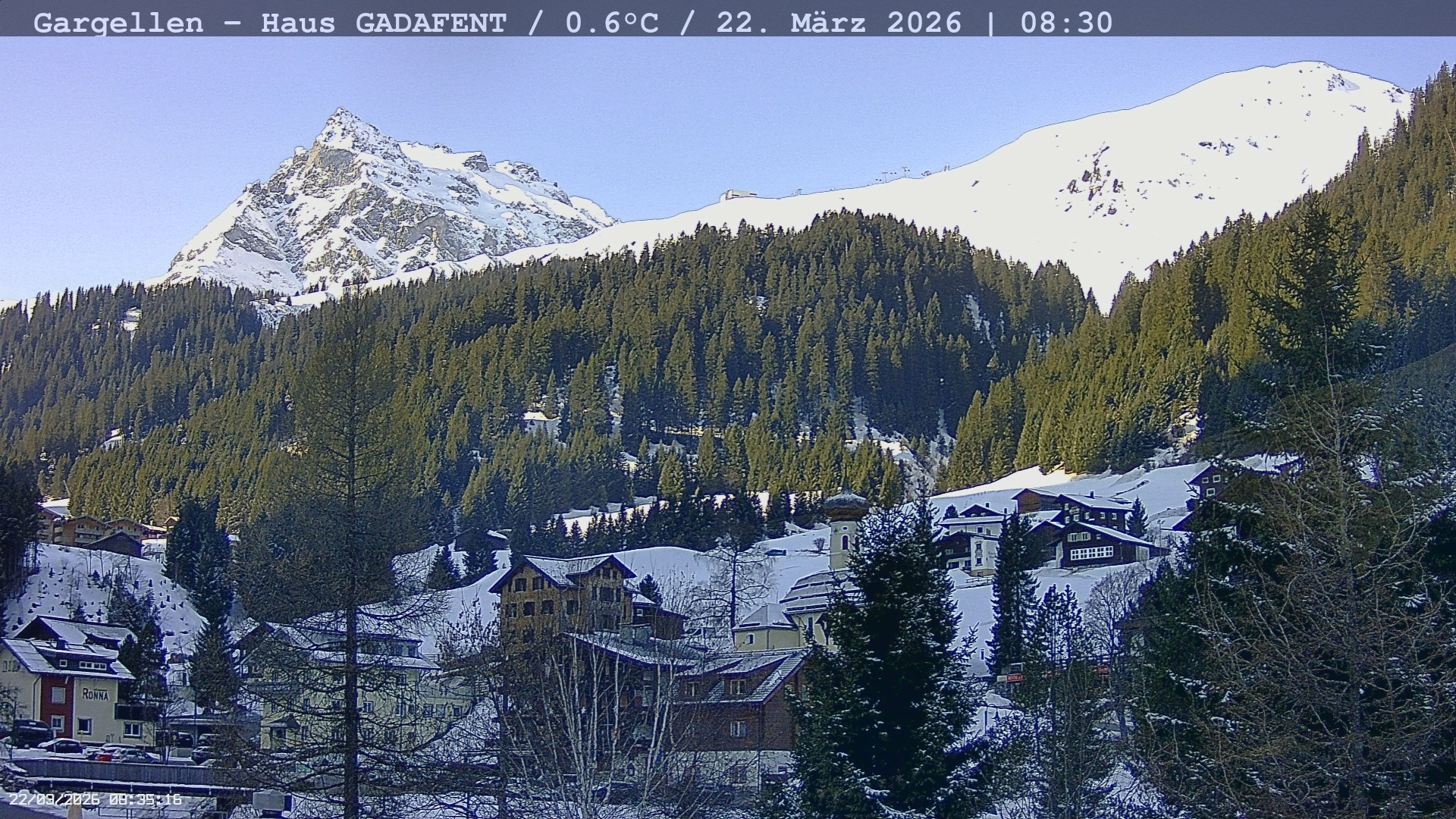 Archiv Foto Webcam Gargellen - Schafberg