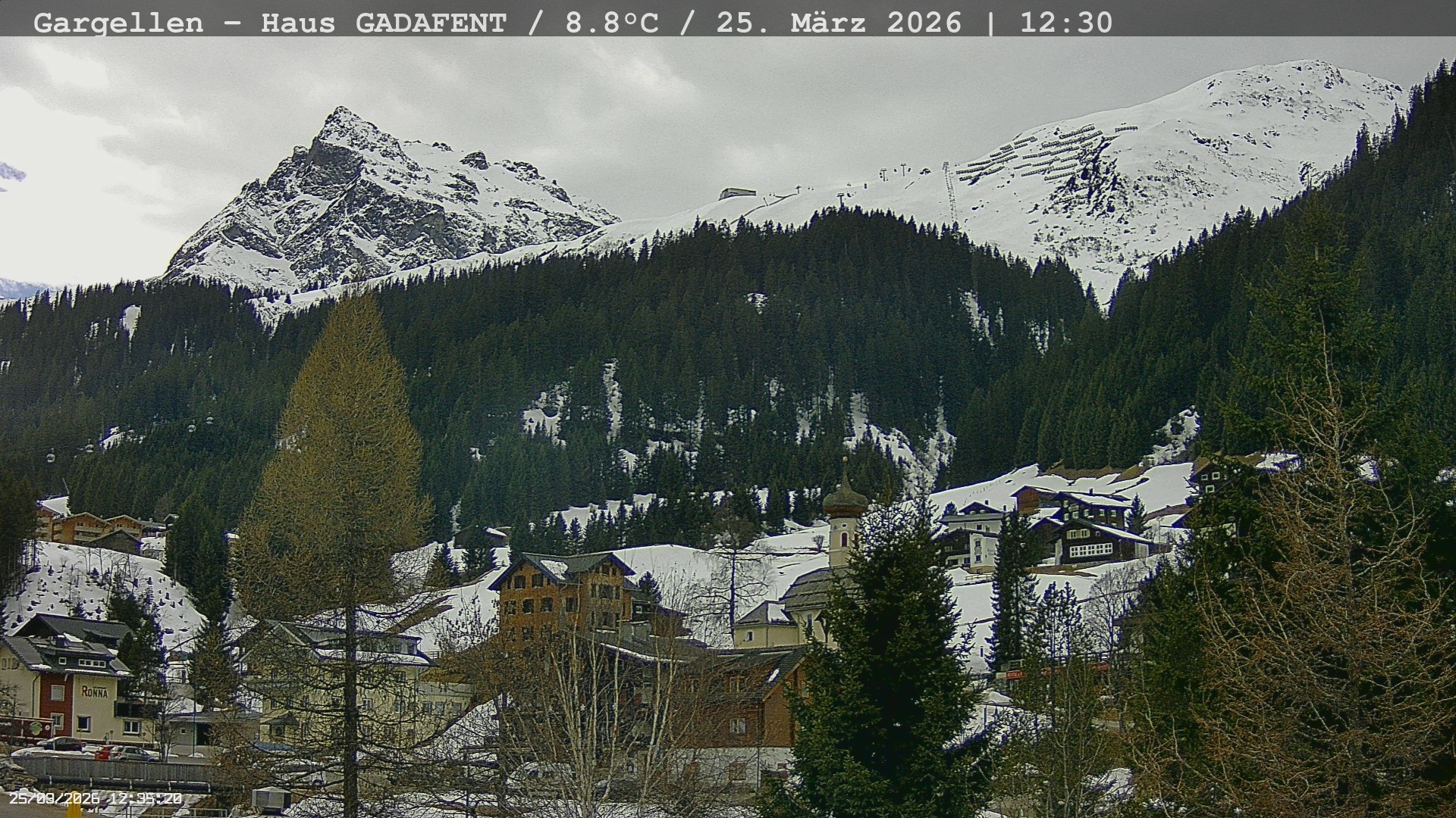 Archiv Foto Webcam Gargellen - Schafberg