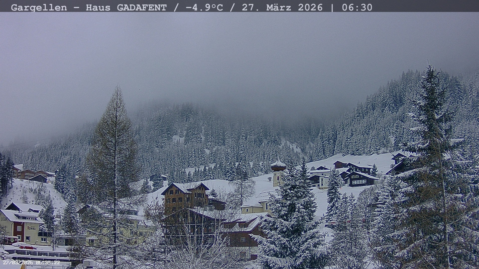 Archiv Foto Webcam Gargellen - Schafberg