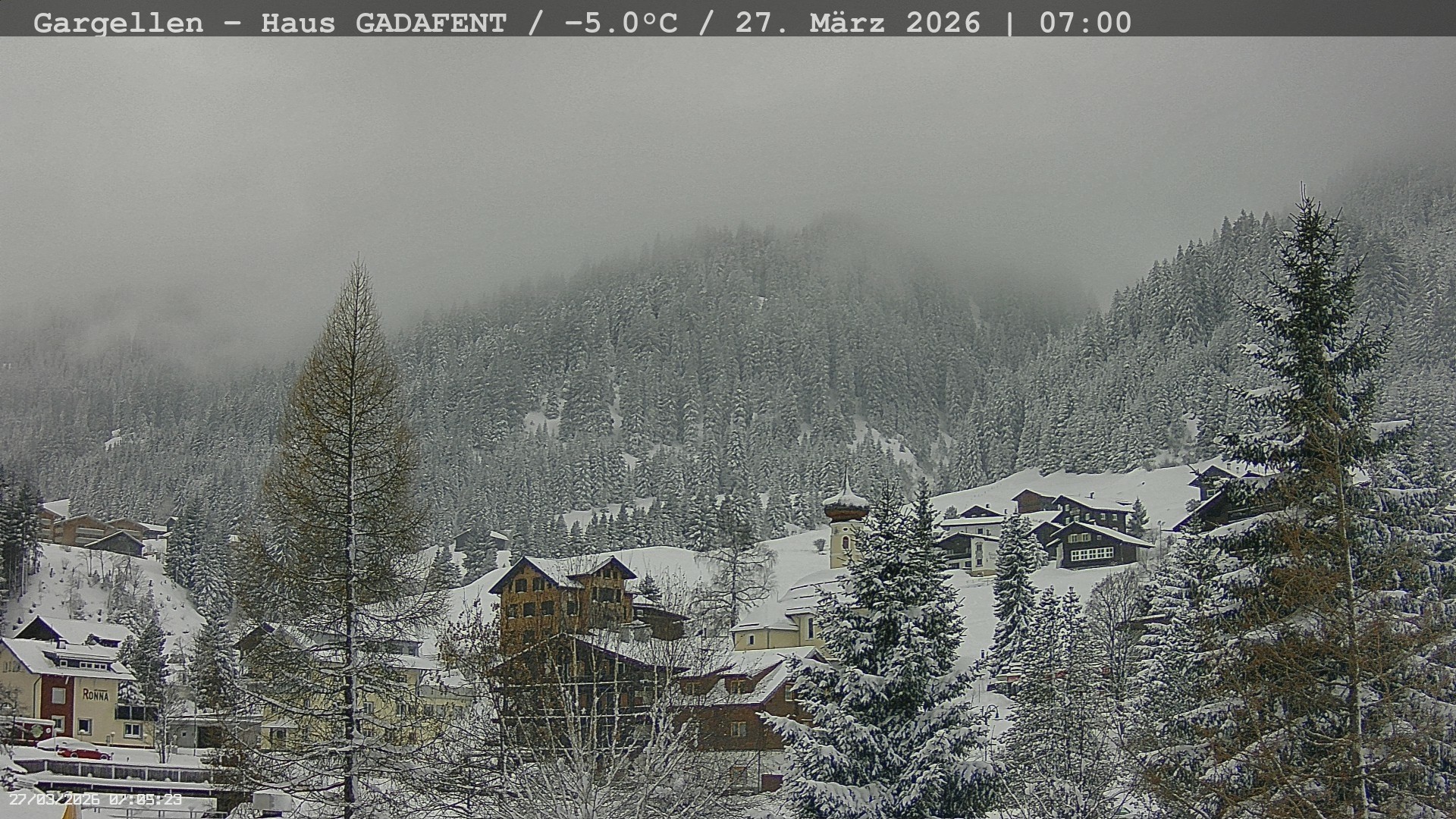 Archiv Foto Webcam Gargellen - Schafberg