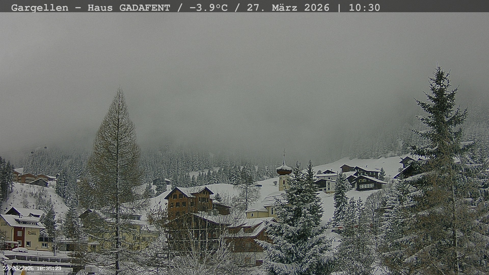 Archiv Foto Webcam Gargellen - Schafberg