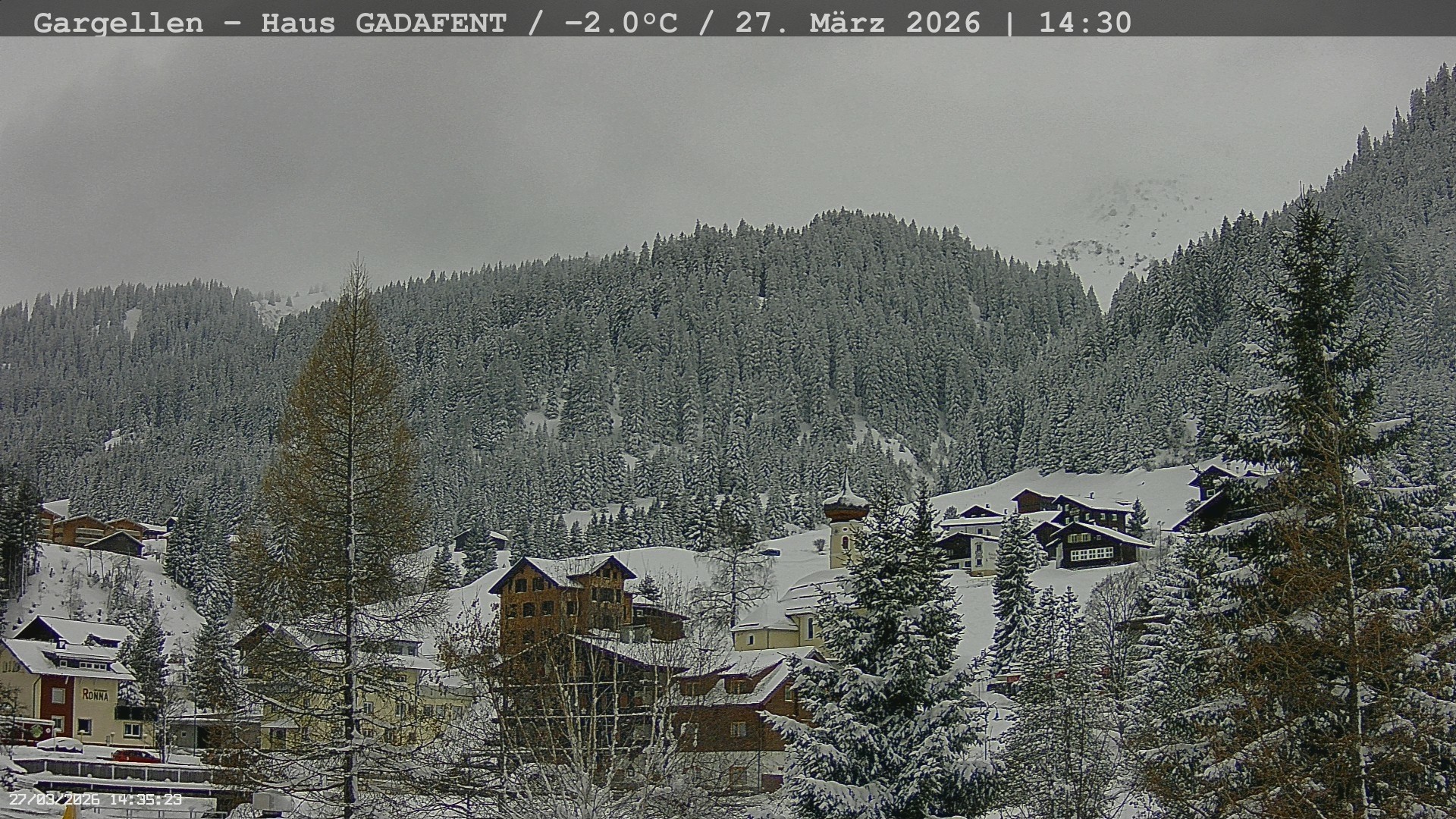 Archiv Foto Webcam Gargellen - Schafberg