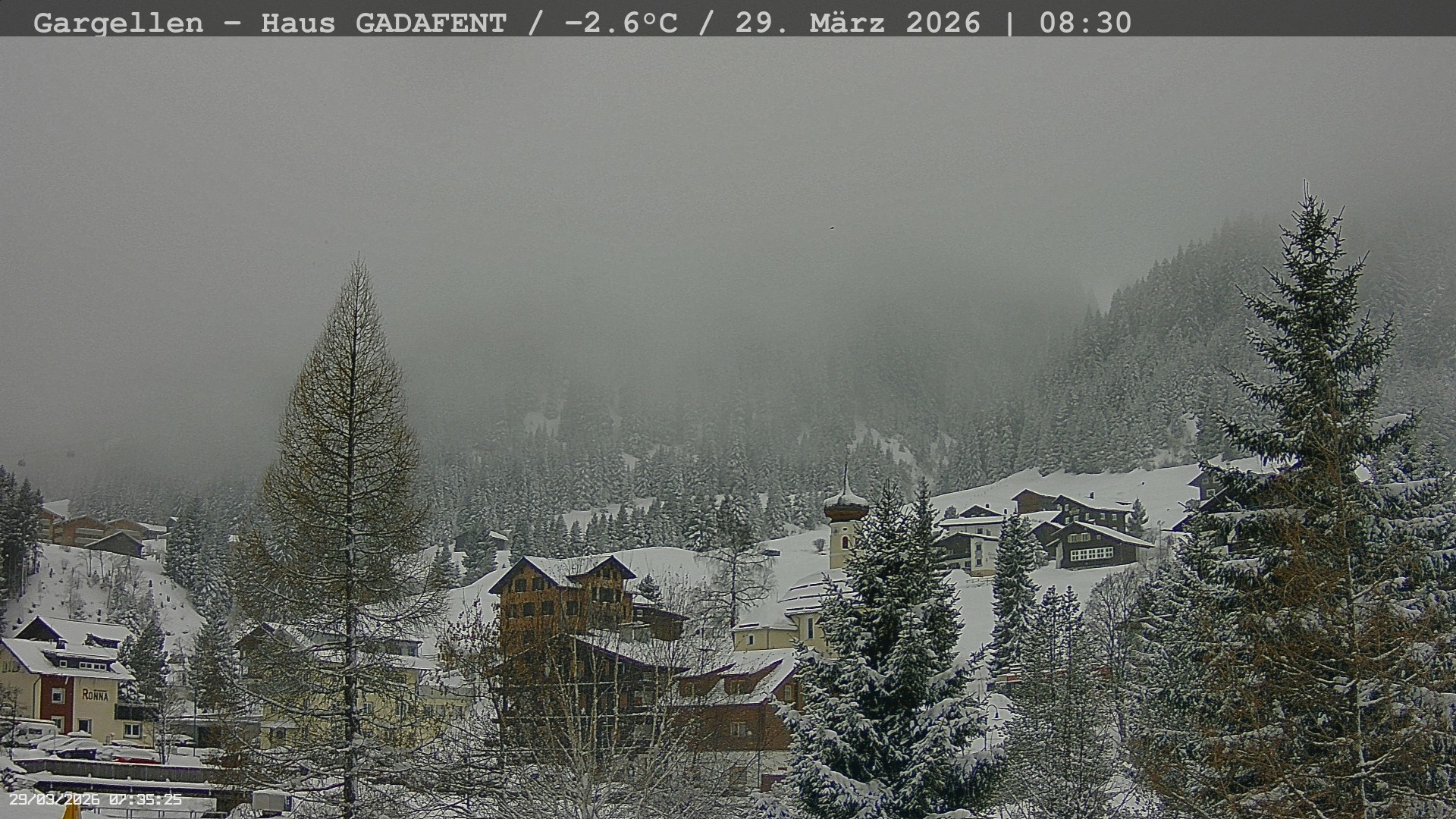 Archived image Webcam Schafberg Gargellen