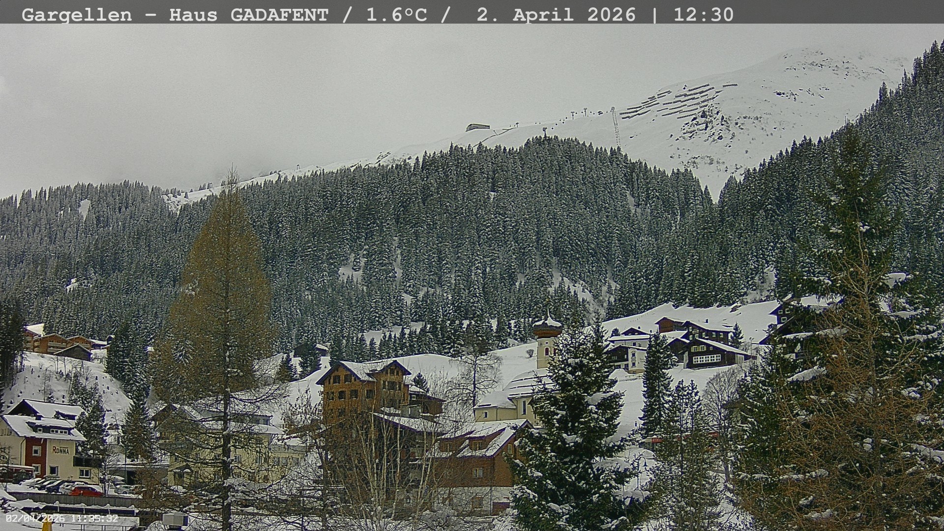 Archiv Foto Webcam Gargellen - Schafberg