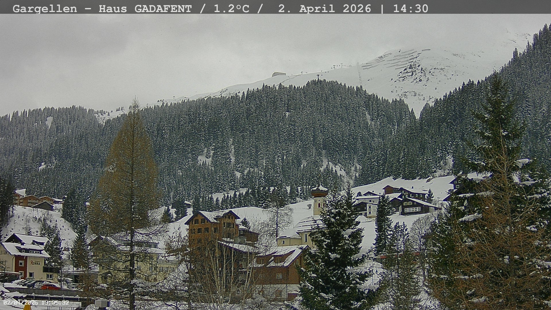 Archiv Foto Webcam Gargellen - Schafberg