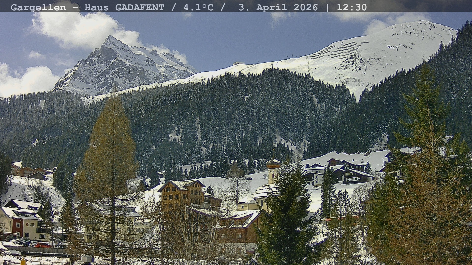 Archived image Webcam Schafberg Gargellen