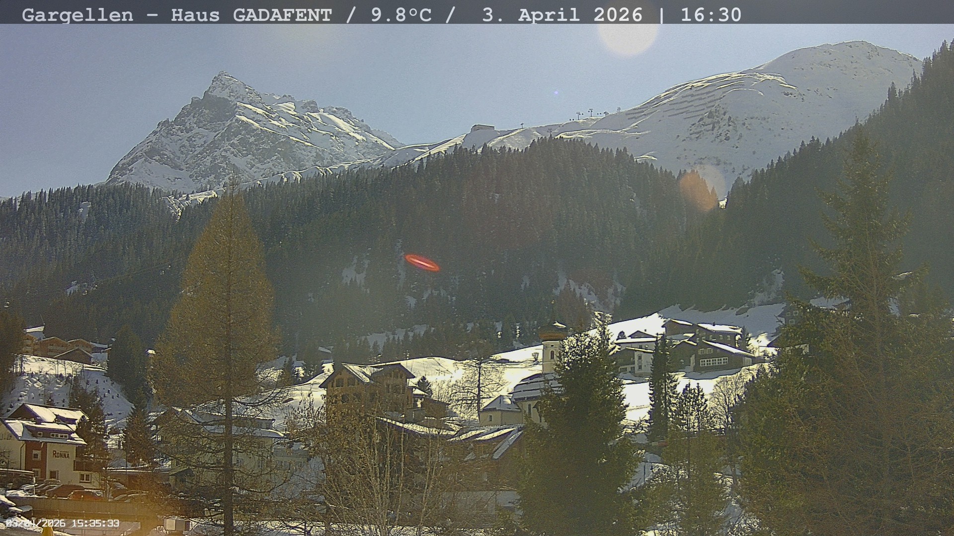 Archived image Webcam Schafberg Gargellen