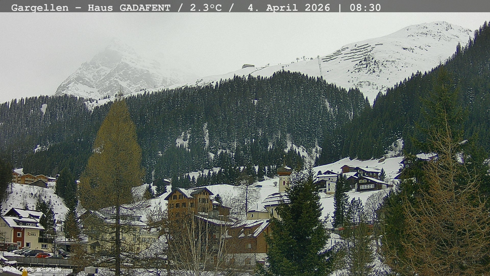 Archiv Foto Webcam Gargellen - Schafberg