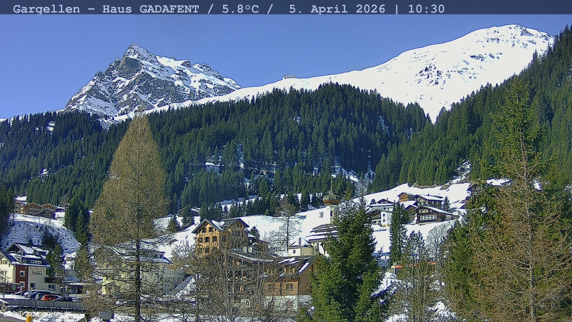 Archived image Webcam Schafberg Gargellen