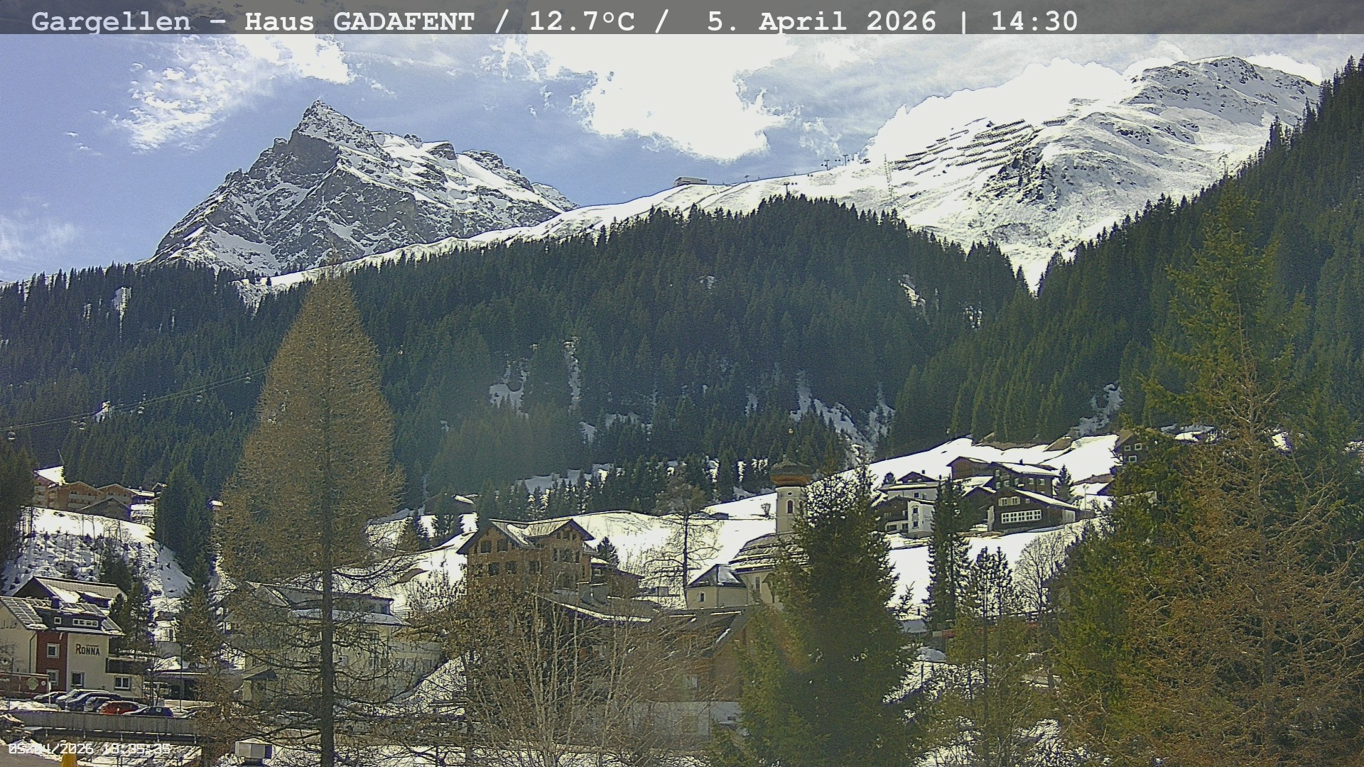 Archived image Webcam Schafberg Gargellen