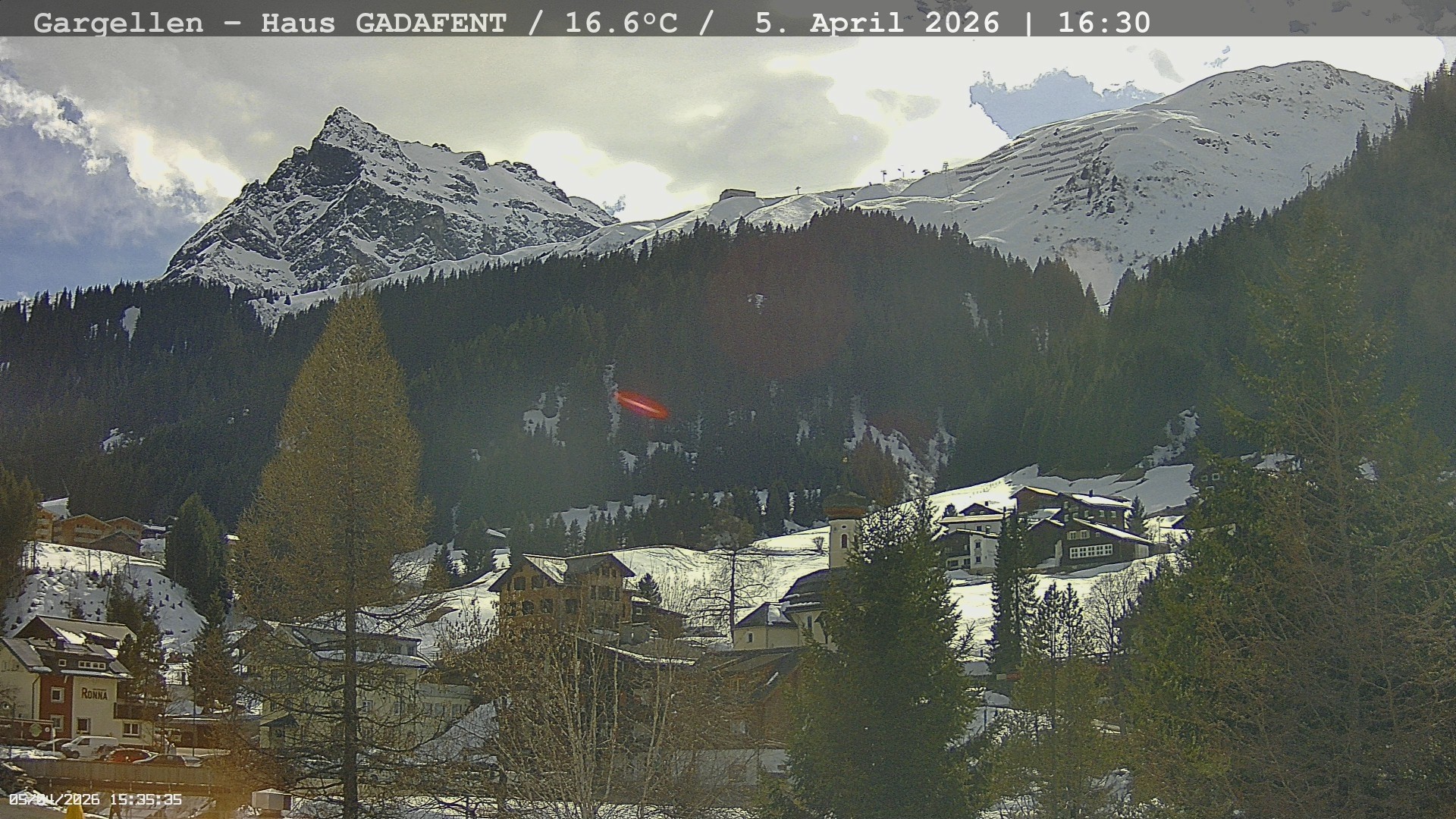 Archived image Webcam Schafberg Gargellen