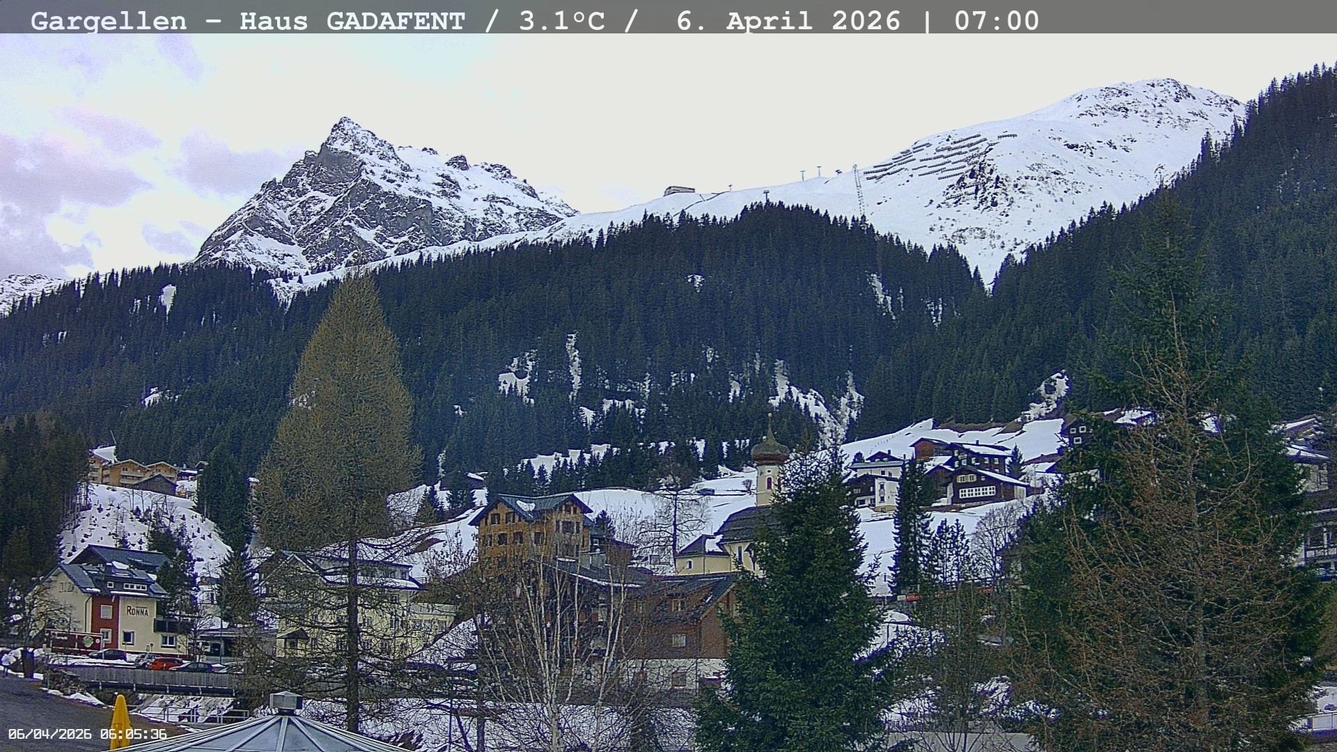 Archived image Webcam Schafberg Gargellen