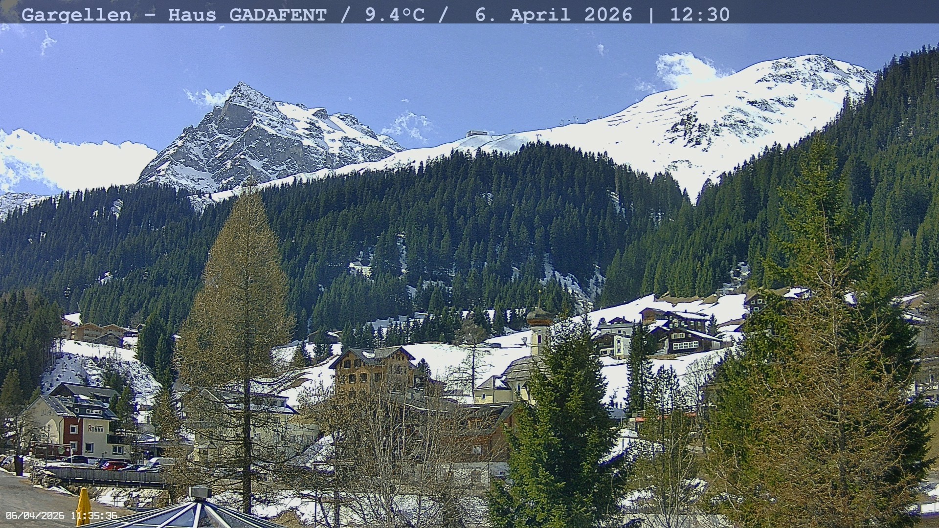 Archived image Webcam Schafberg Gargellen