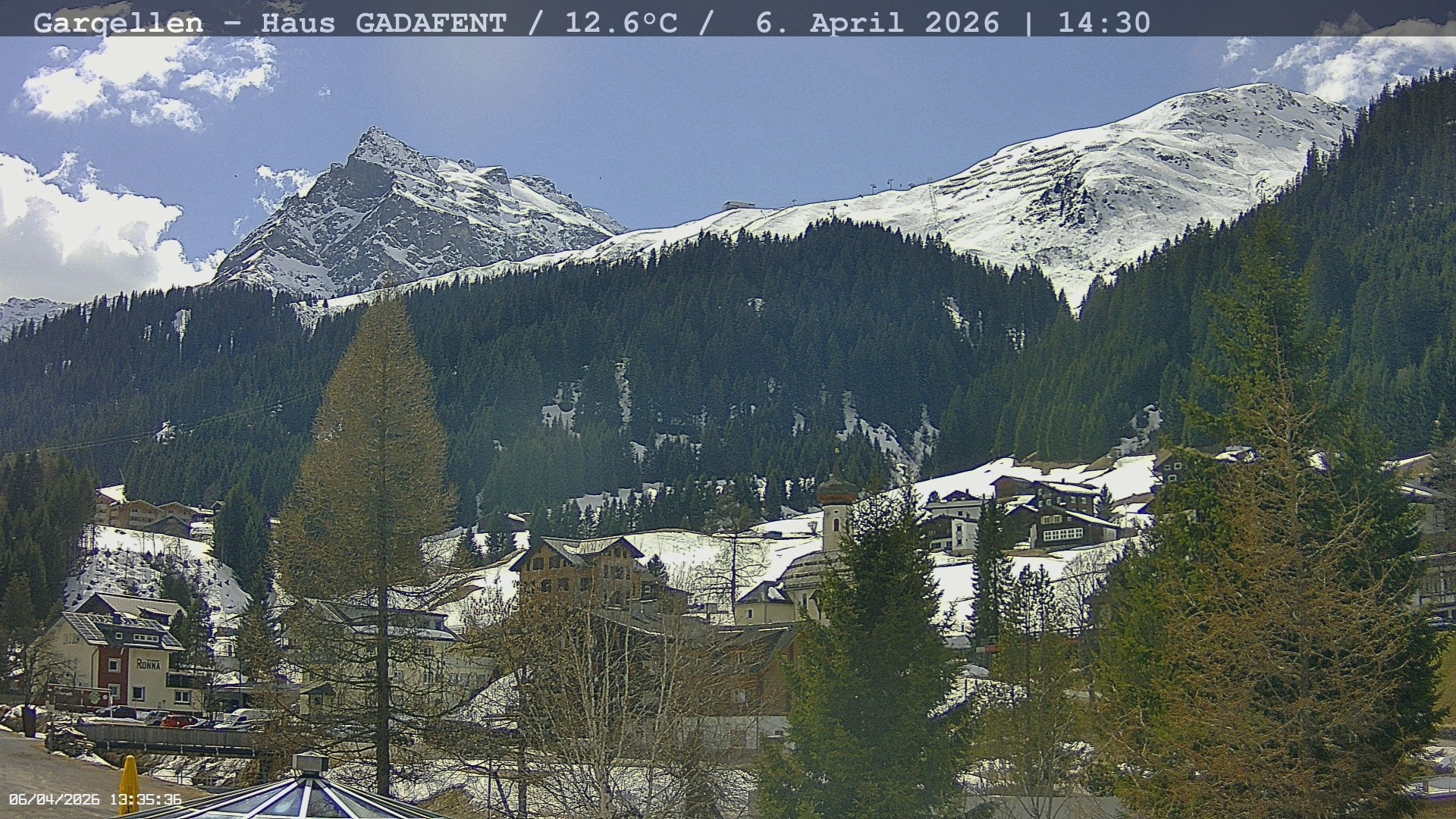 Archived image Webcam Schafberg Gargellen