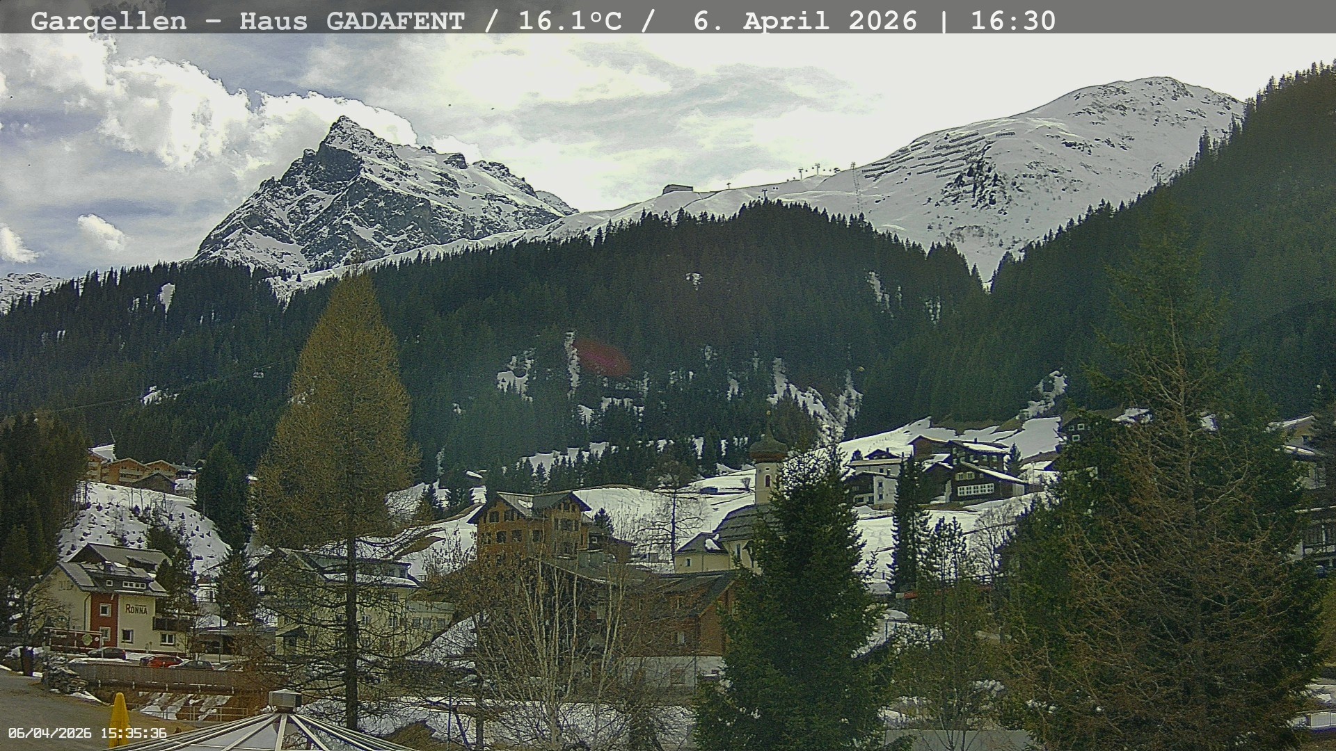 Archived image Webcam Schafberg Gargellen