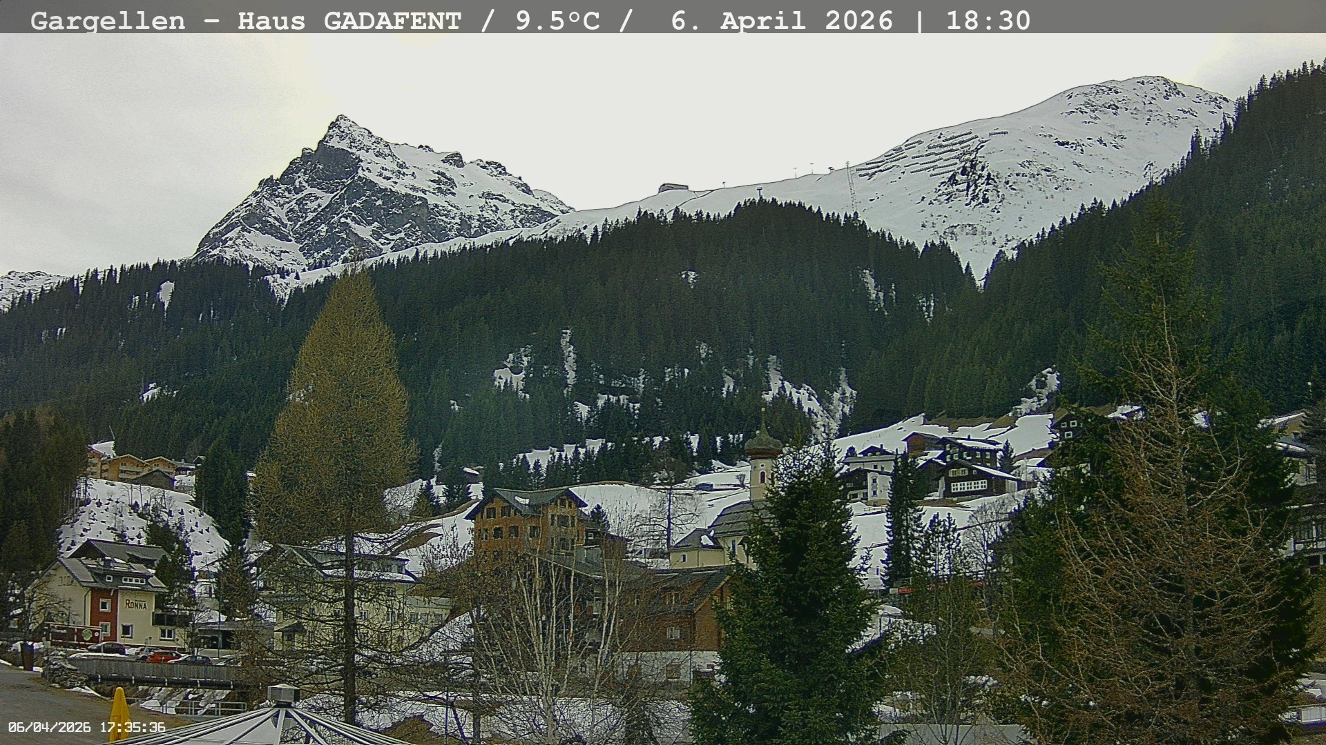 Archived image Webcam Schafberg Gargellen