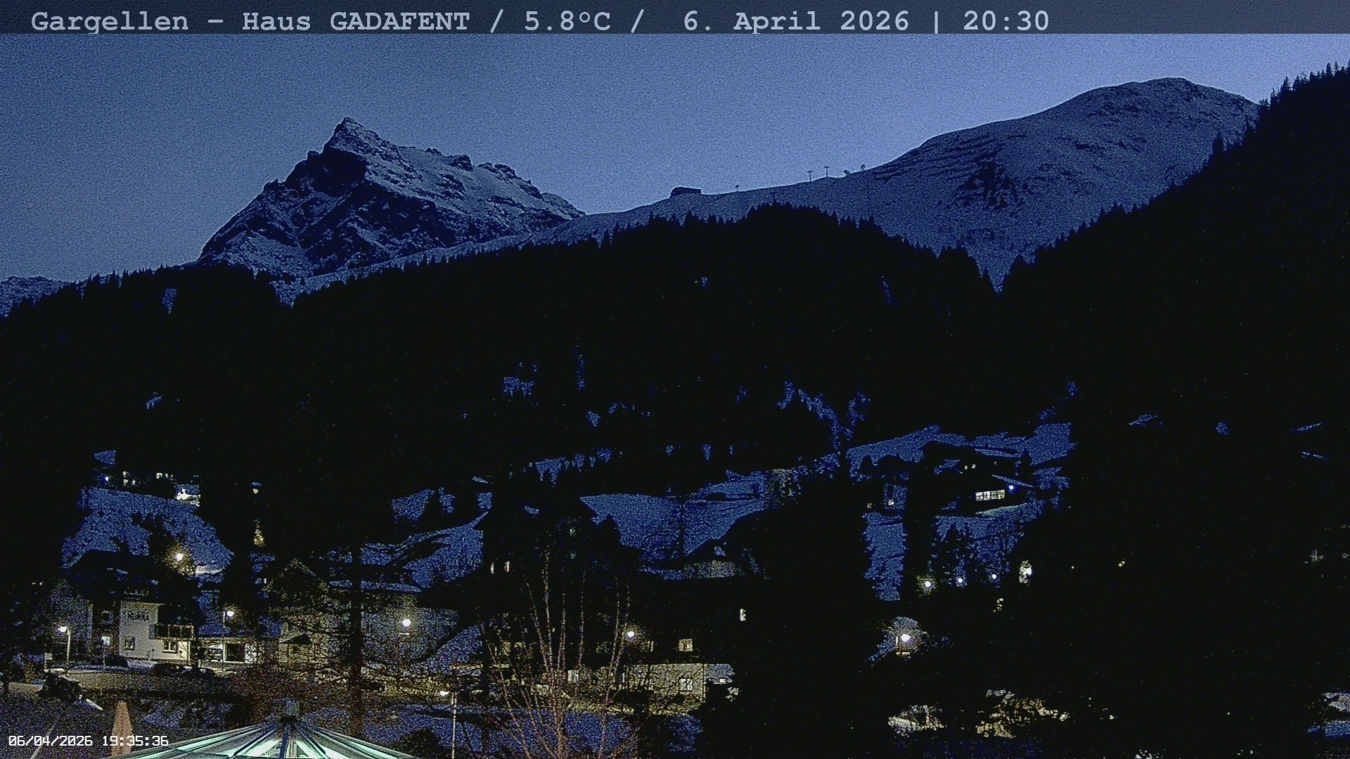 Archived image Webcam Schafberg Gargellen