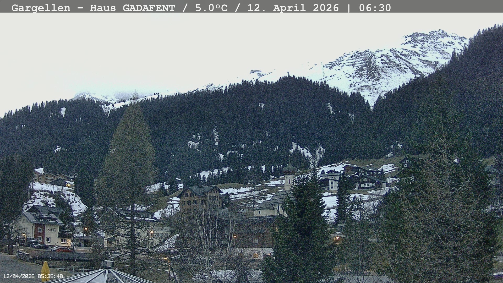 Archiv Foto Webcam Gargellen - Schafberg