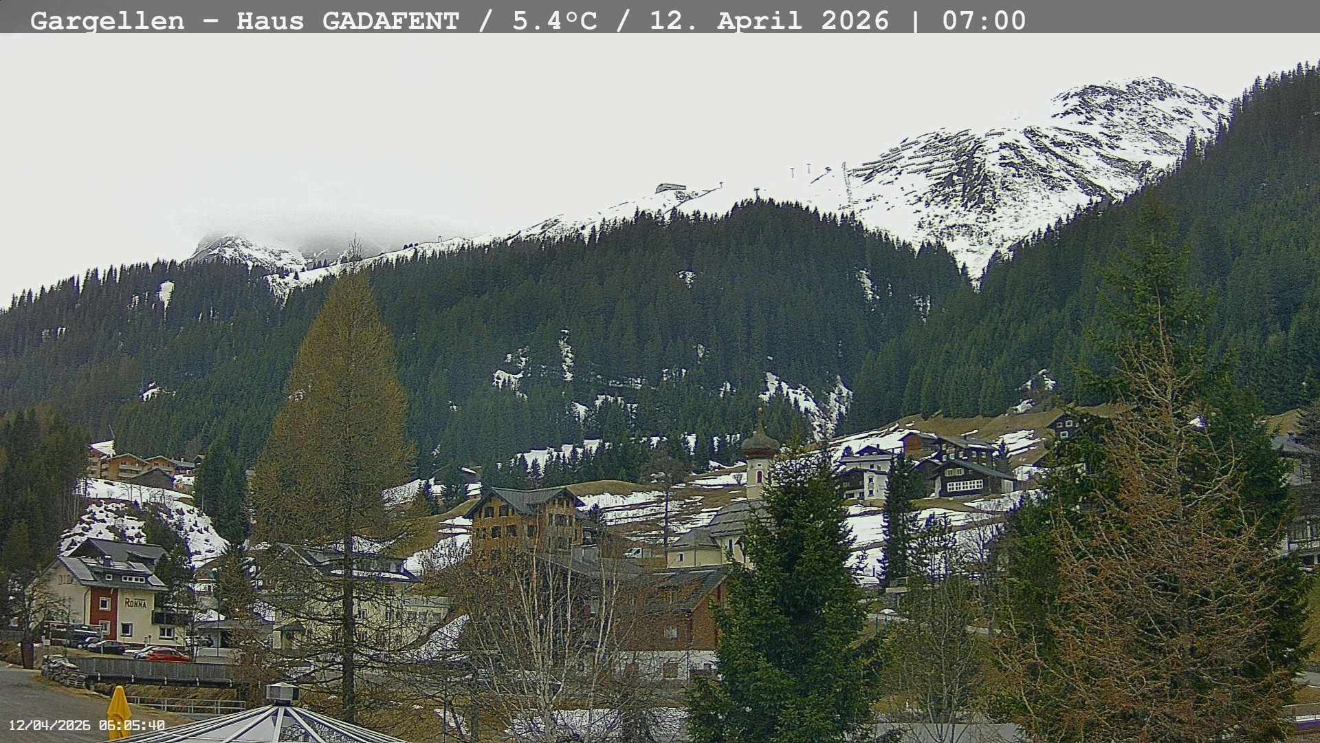 Archiv Foto Webcam Gargellen - Schafberg