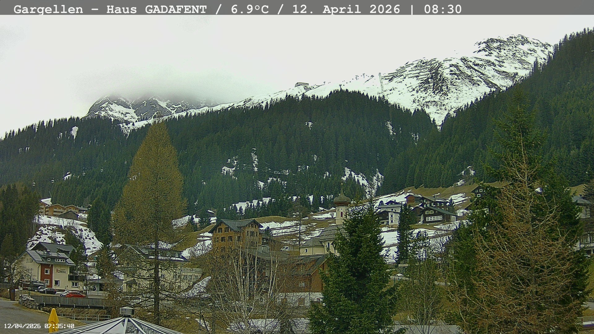 Archiv Foto Webcam Gargellen - Schafberg